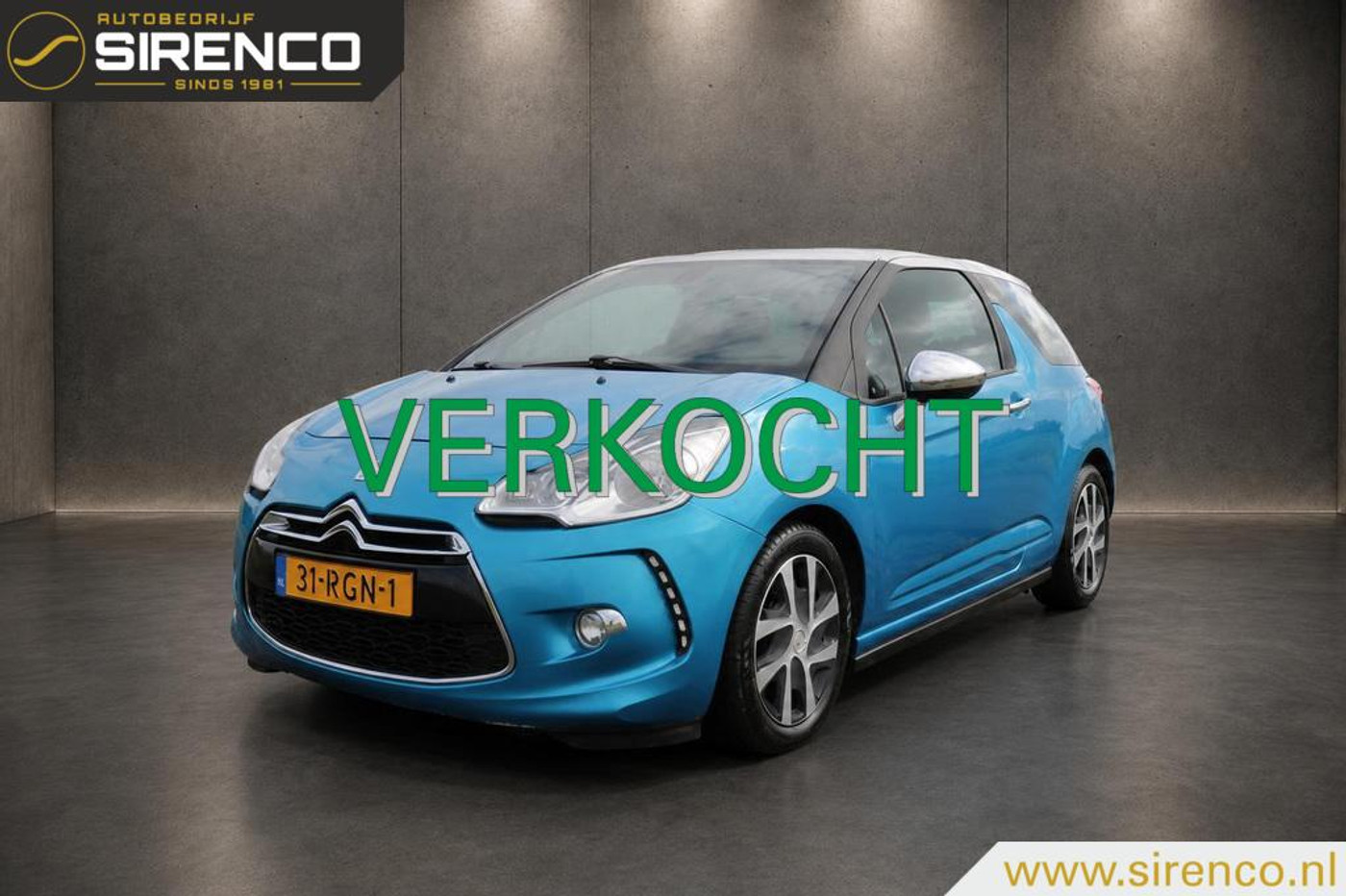 Citroen Ds3 1.6 e-HDi So Chic | bluetooth | climate & cruise control | origineel nl auto 2011 - voorkant