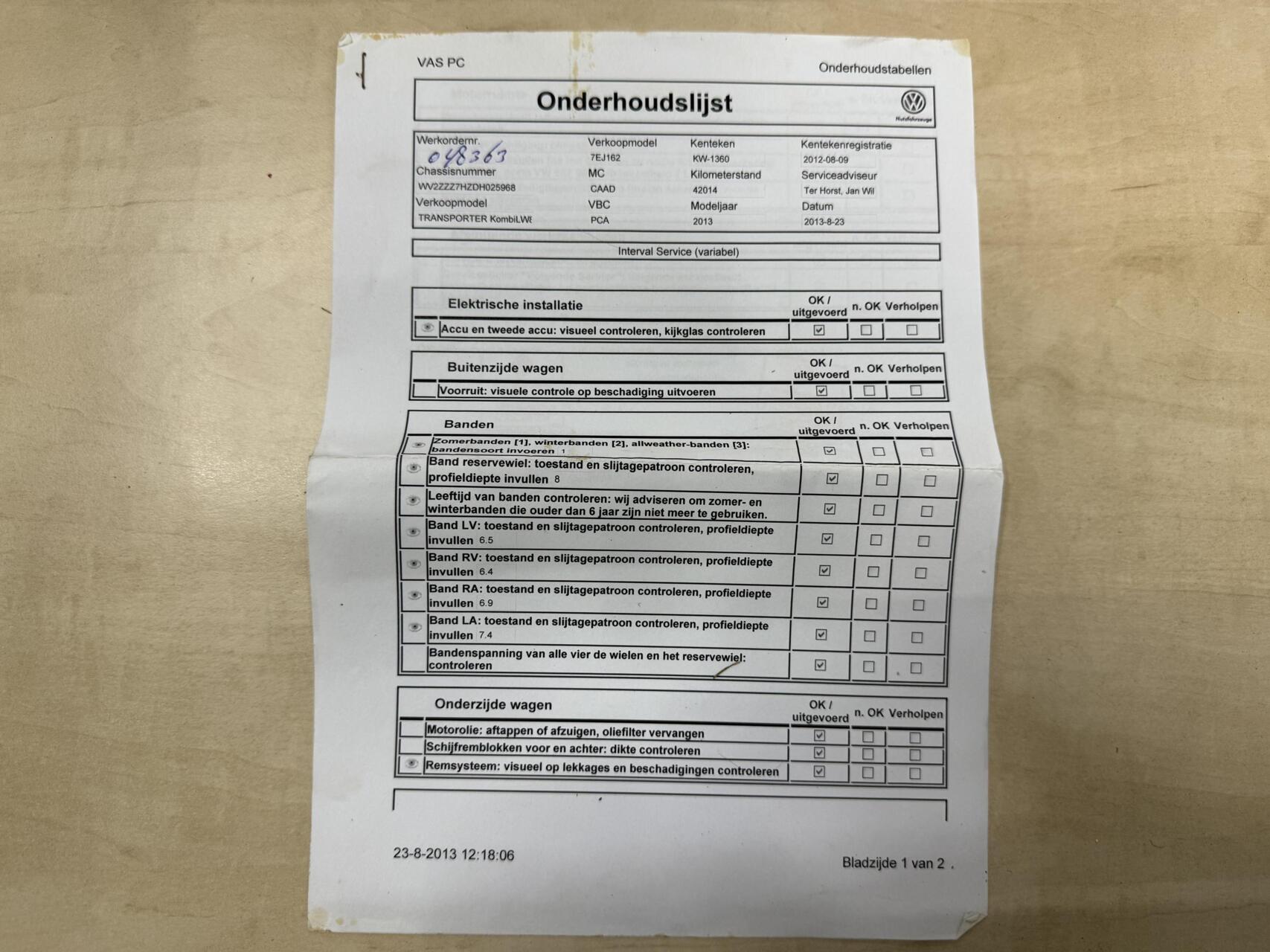 Foto van Volkswagen Kombi