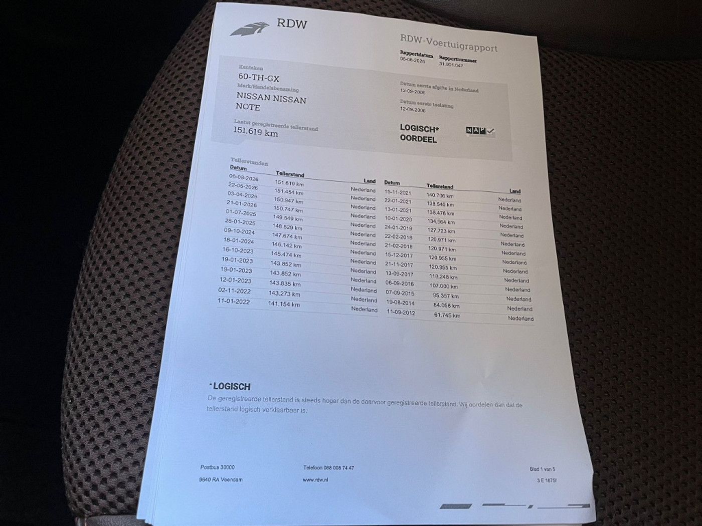 Foto van Nissan Nissan Note
