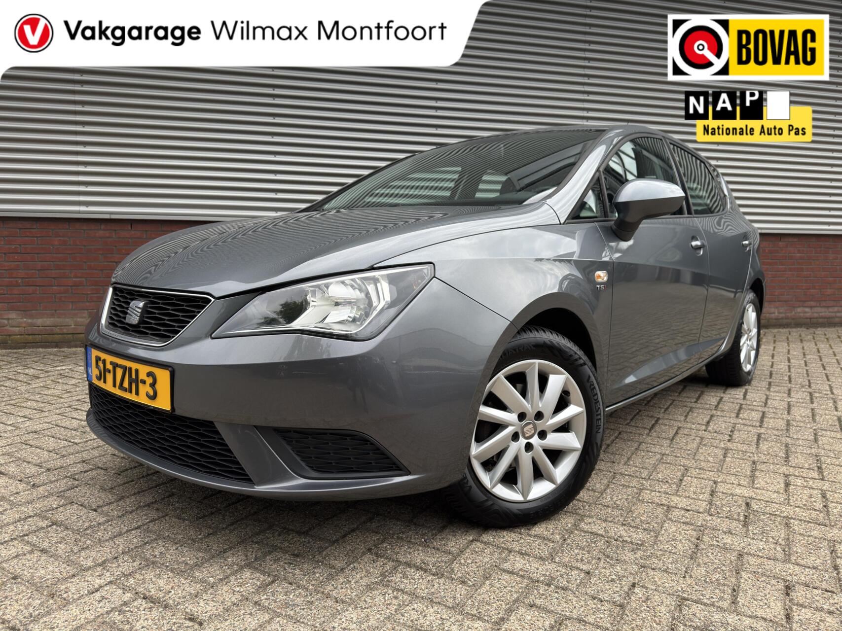 Seat Ibiza 1.2 TSI Style|Airco|Trekhaak|Cruise|Elek.ramen|Parkeersensoren| 2012 - voorkant