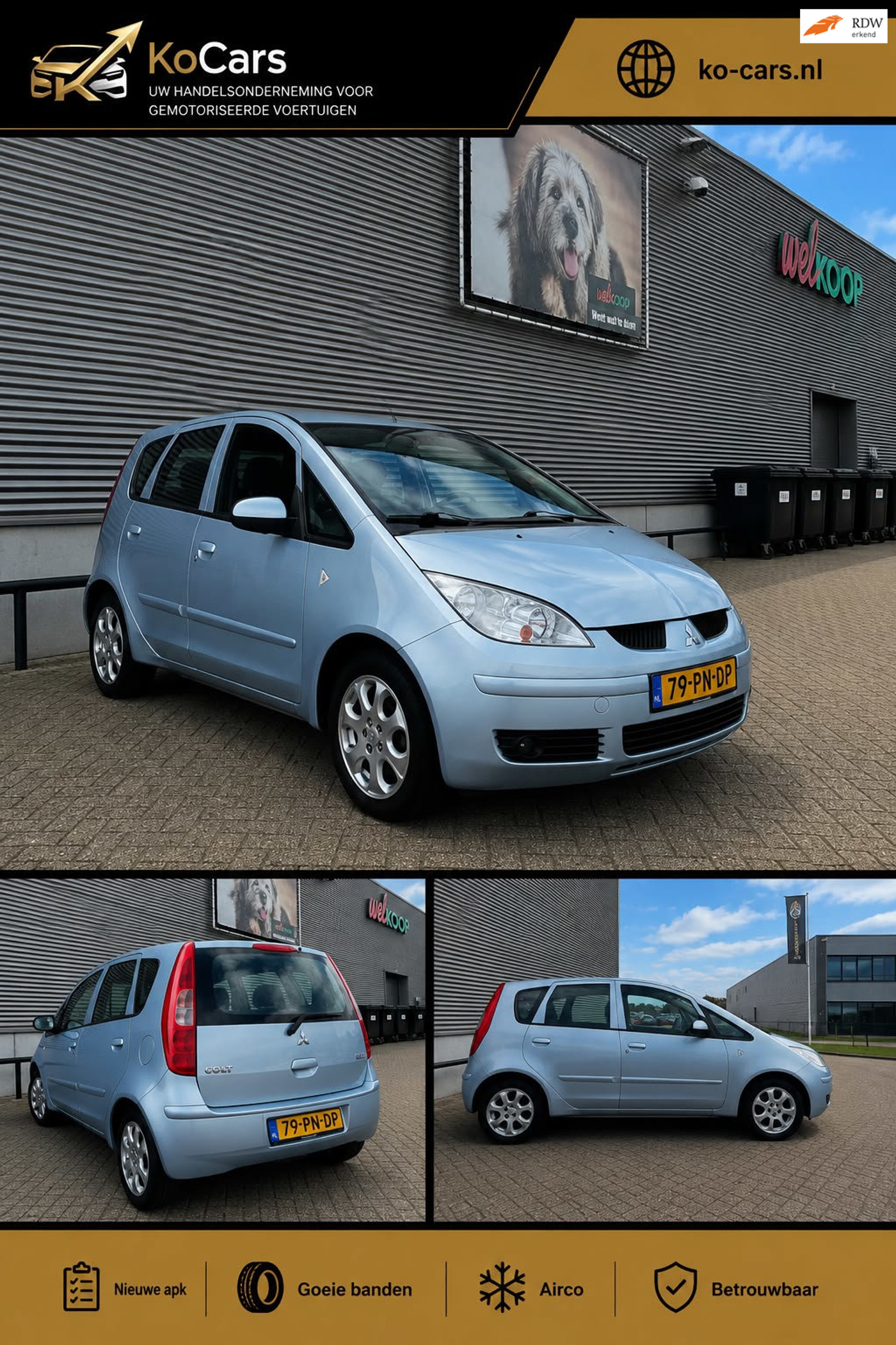 Mitsubishi Mitsubishi Colt / Nwe Apk / Airco / Plus Pakket 2004 - voorkant