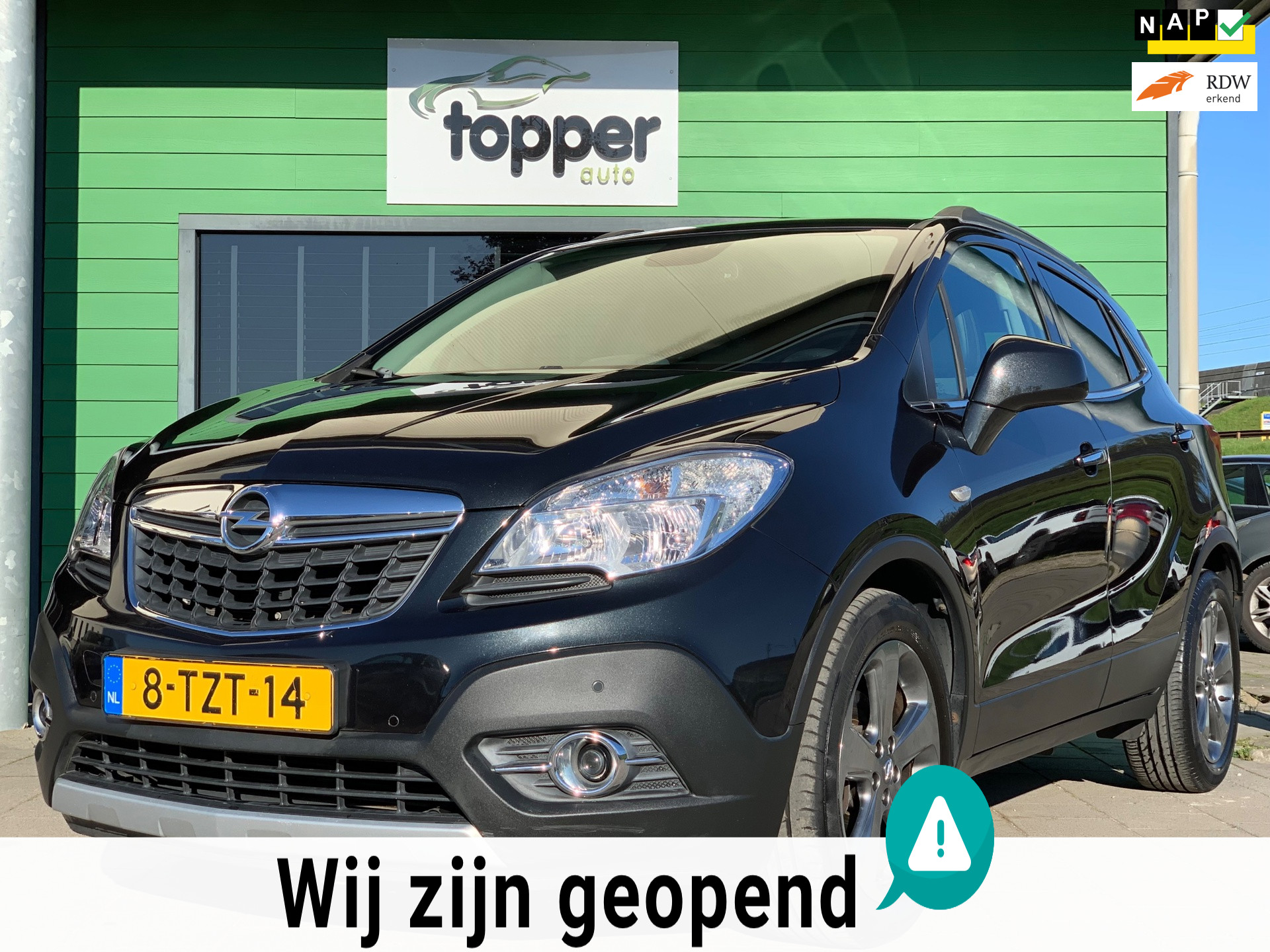 Opel Mokka 1.4 T Cosmo|2e Eigenaar|Navigatie|Camera|Trekhaak| 2014 - voorkant