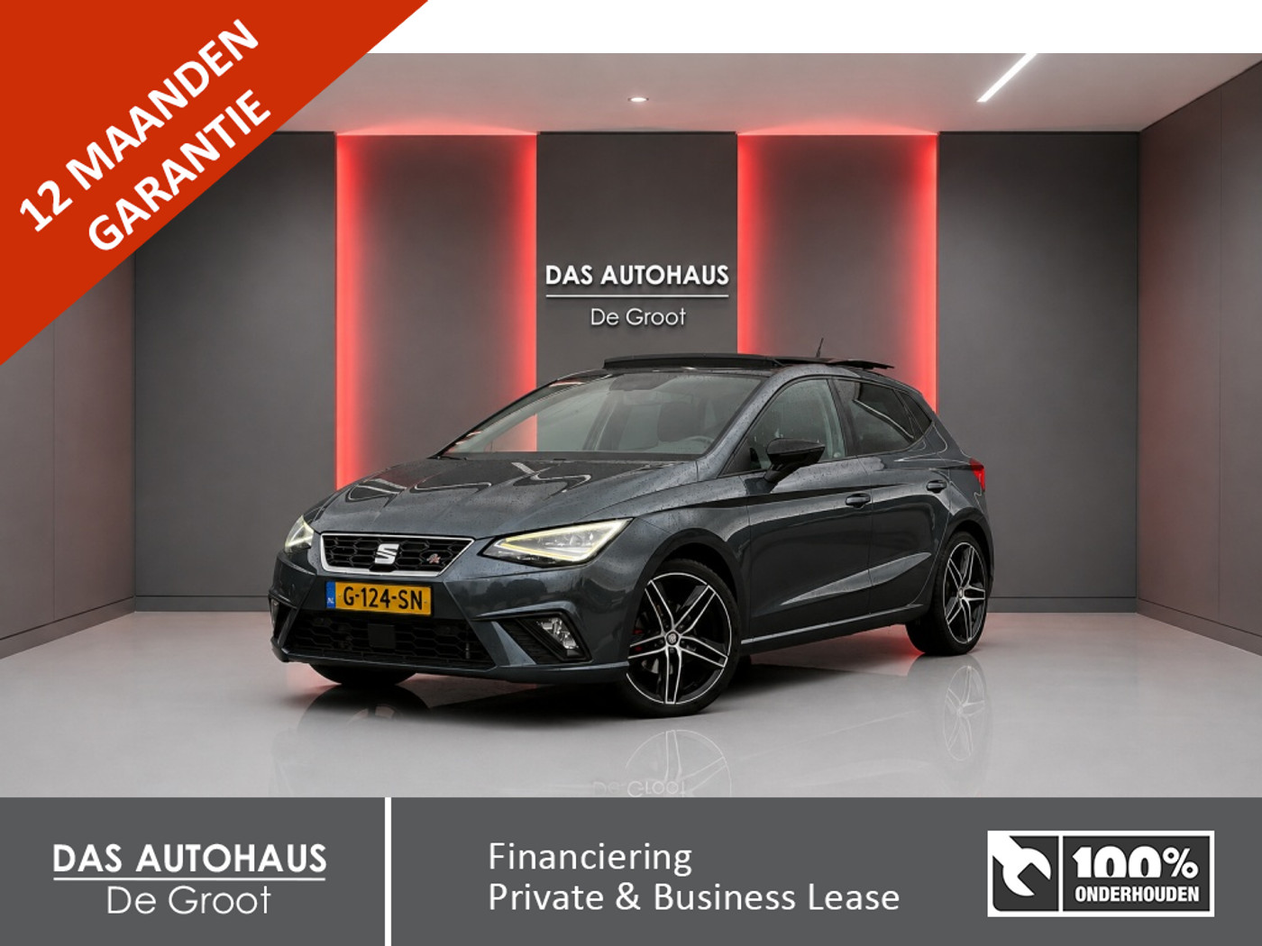 Seat Ibiza 1.0TSI 115pk FR | Beats | Pano | Camera | LED | Sport pakket 2019 - voorkant