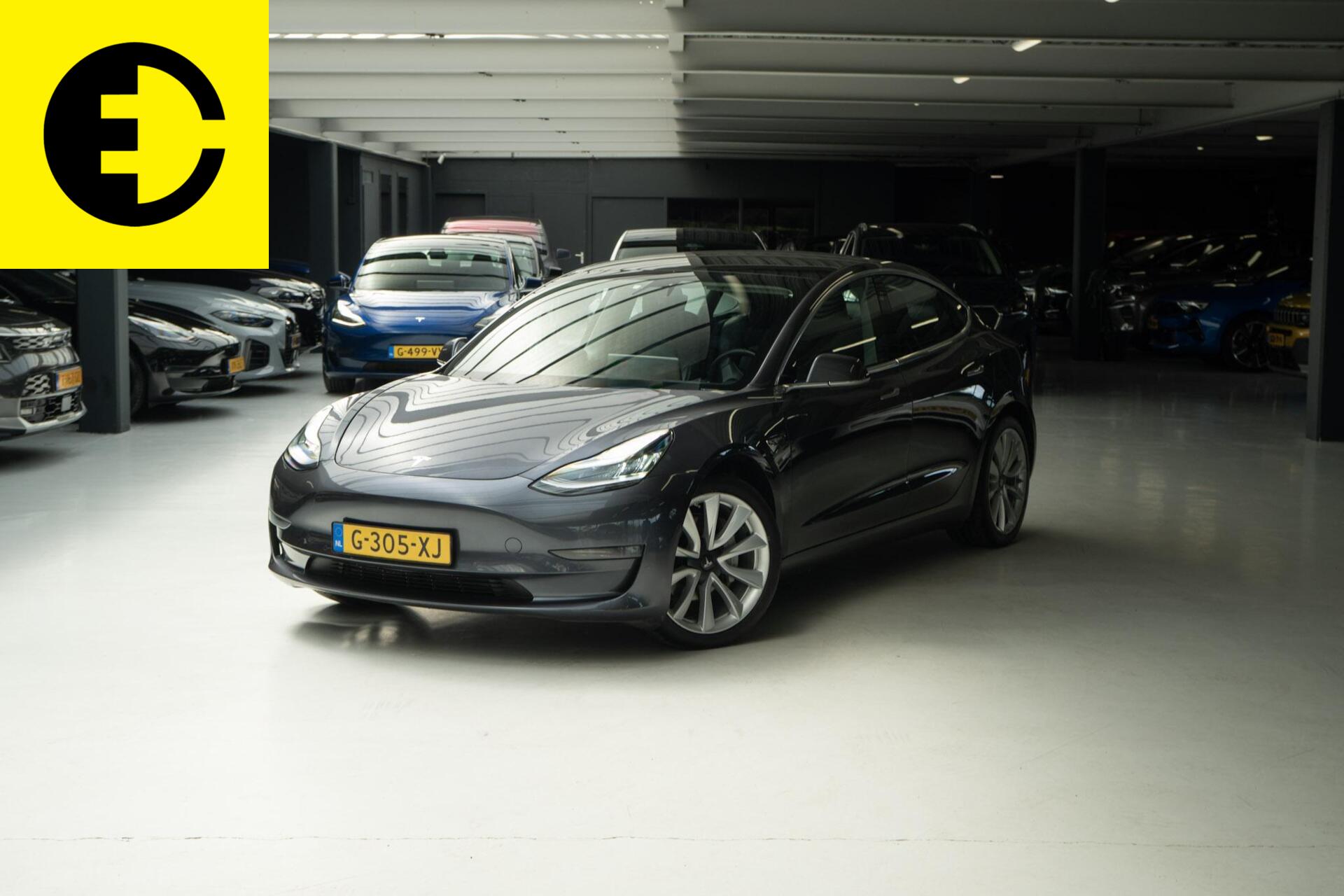 Tesla Model 3 Long Range AWD 75 kWh | Stoelverwarming | Pano dak | Incl.BTW 2019 - voorkant