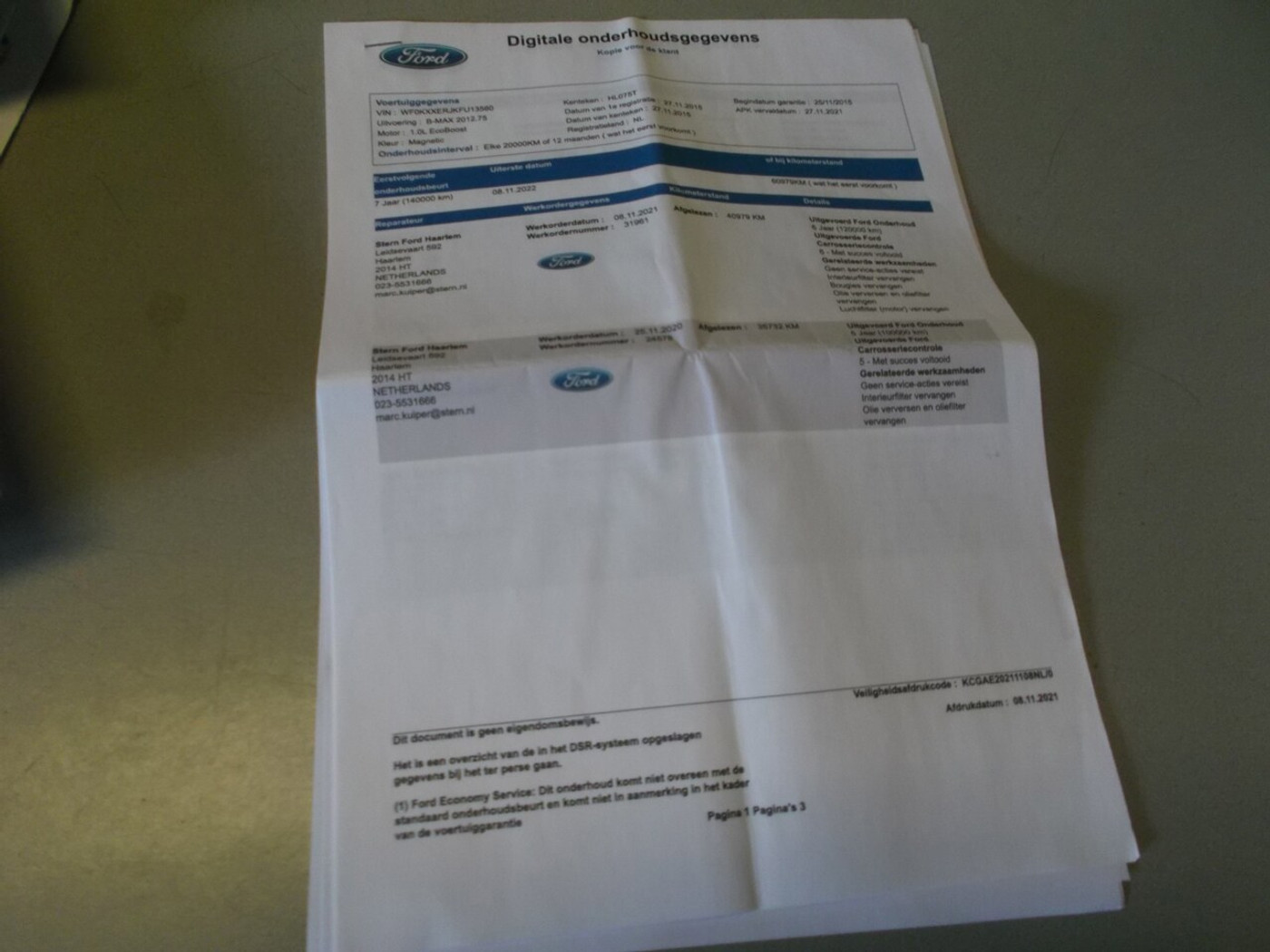 Foto van Ford B-max