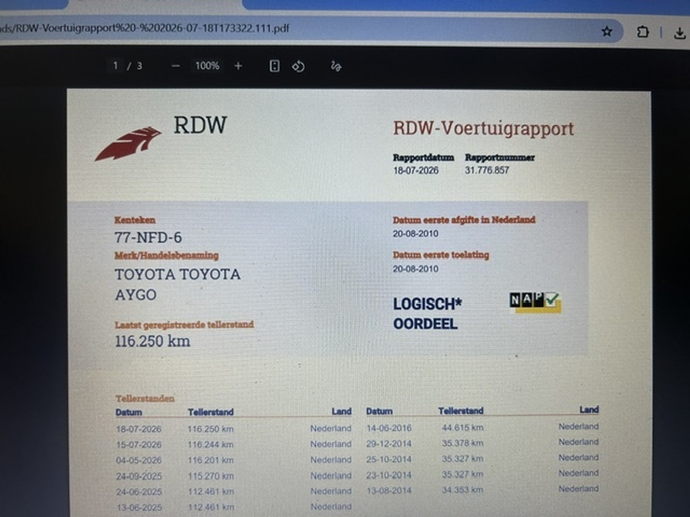 Foto van Toyota Toyota Aygo