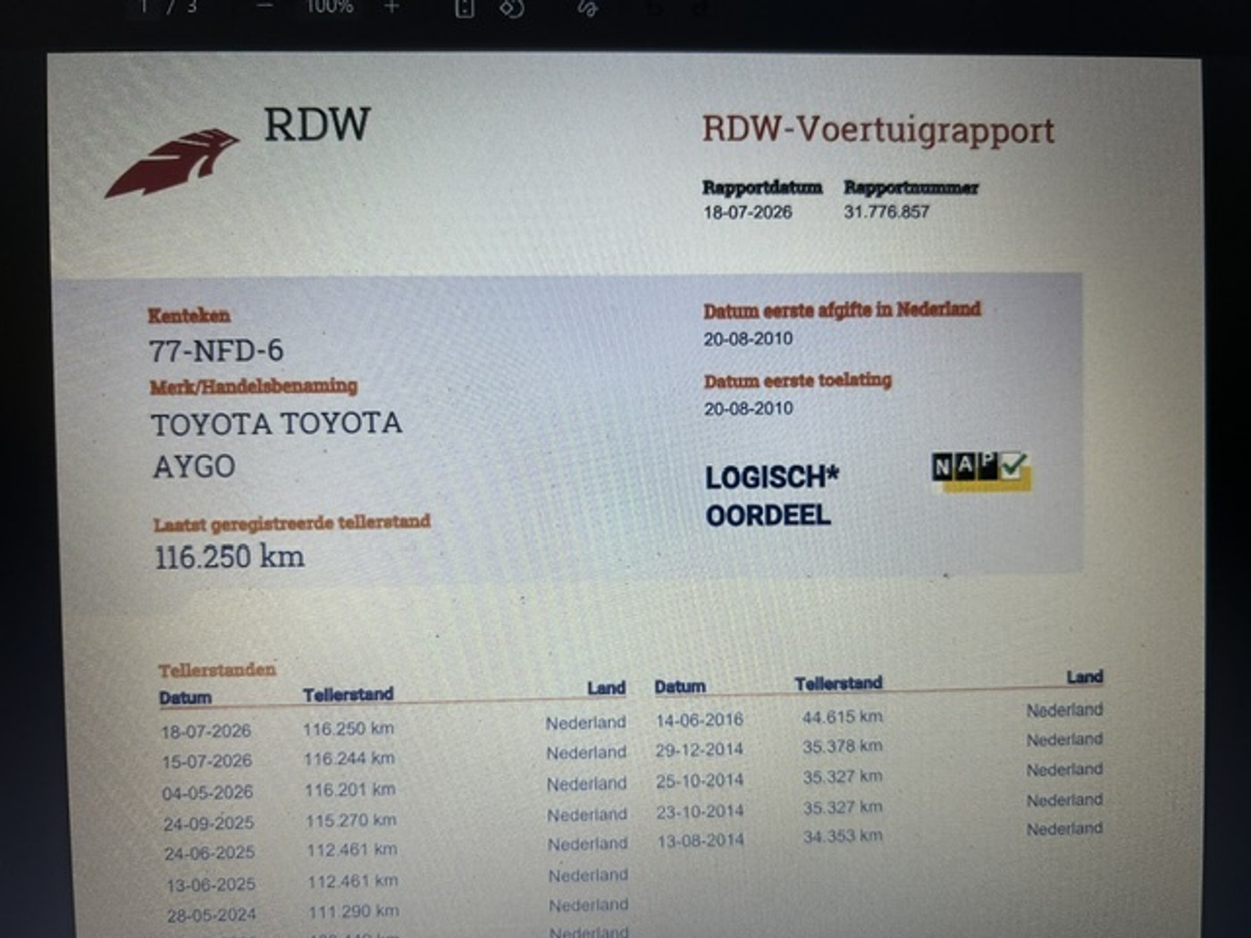 Foto van Toyota Toyota Aygo