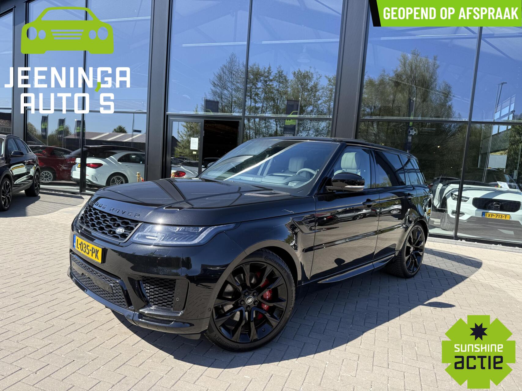 Land Rover Range Rover Sport P400 HST Dynamic Stealth|360Camera|Stoelventilatie|Memory|ElekTrekhaak 2021 - voorkant