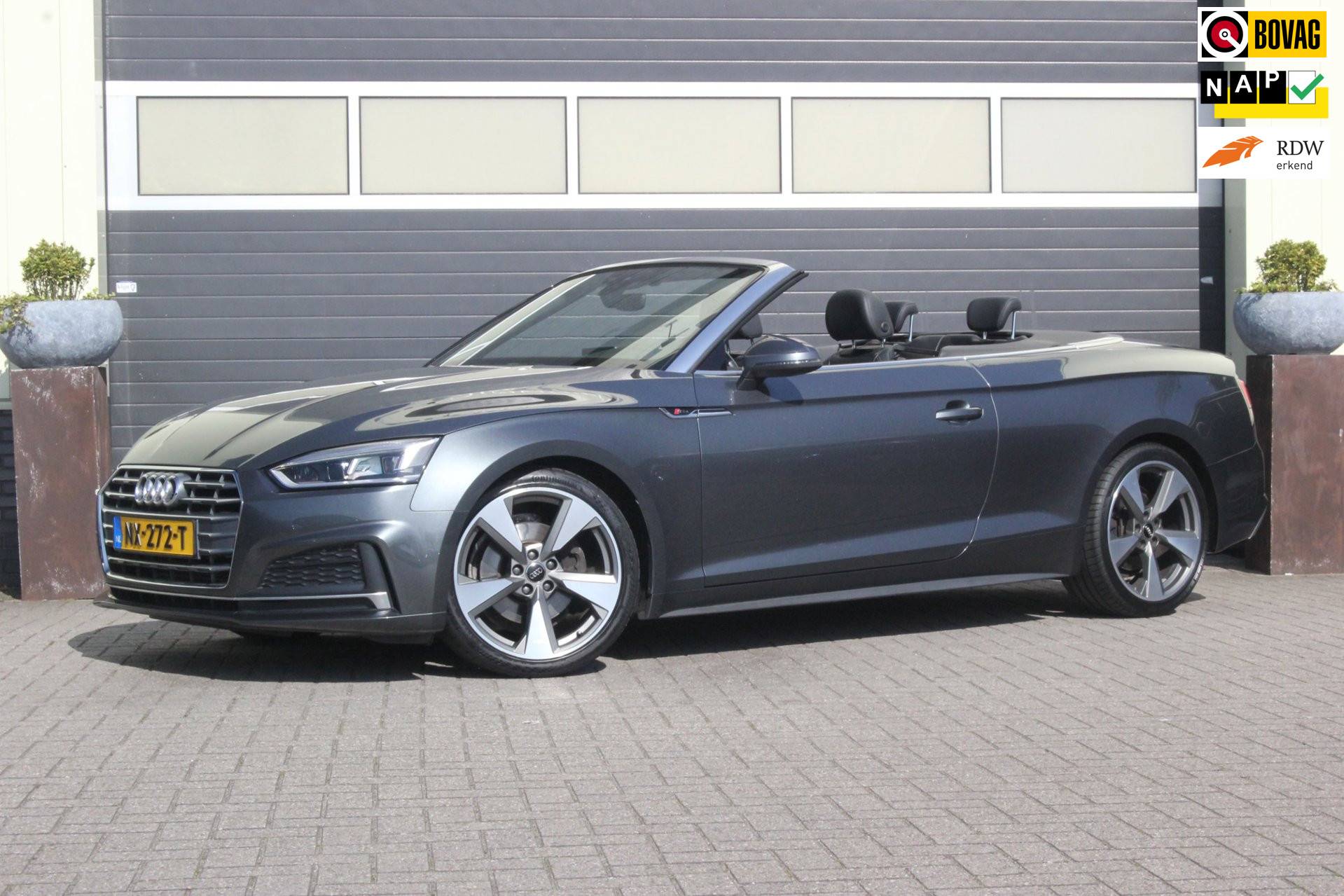 Audi A5 Cabriolet 2.0 TFSI Sport S-Line | Nekverwarming | 2017 - voorkant