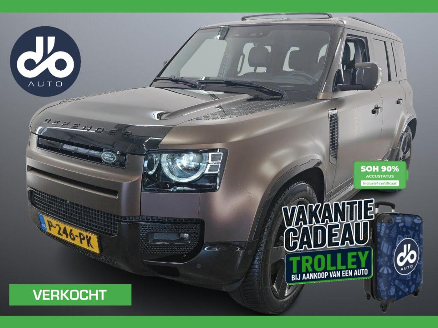 Land Rover Defender 2.0 P400e 110 XS Edition SOH 90% I PANO DAK I ELEC. TREKHAAK I 22" LMV I DEALER O.H 2022 - voorkant