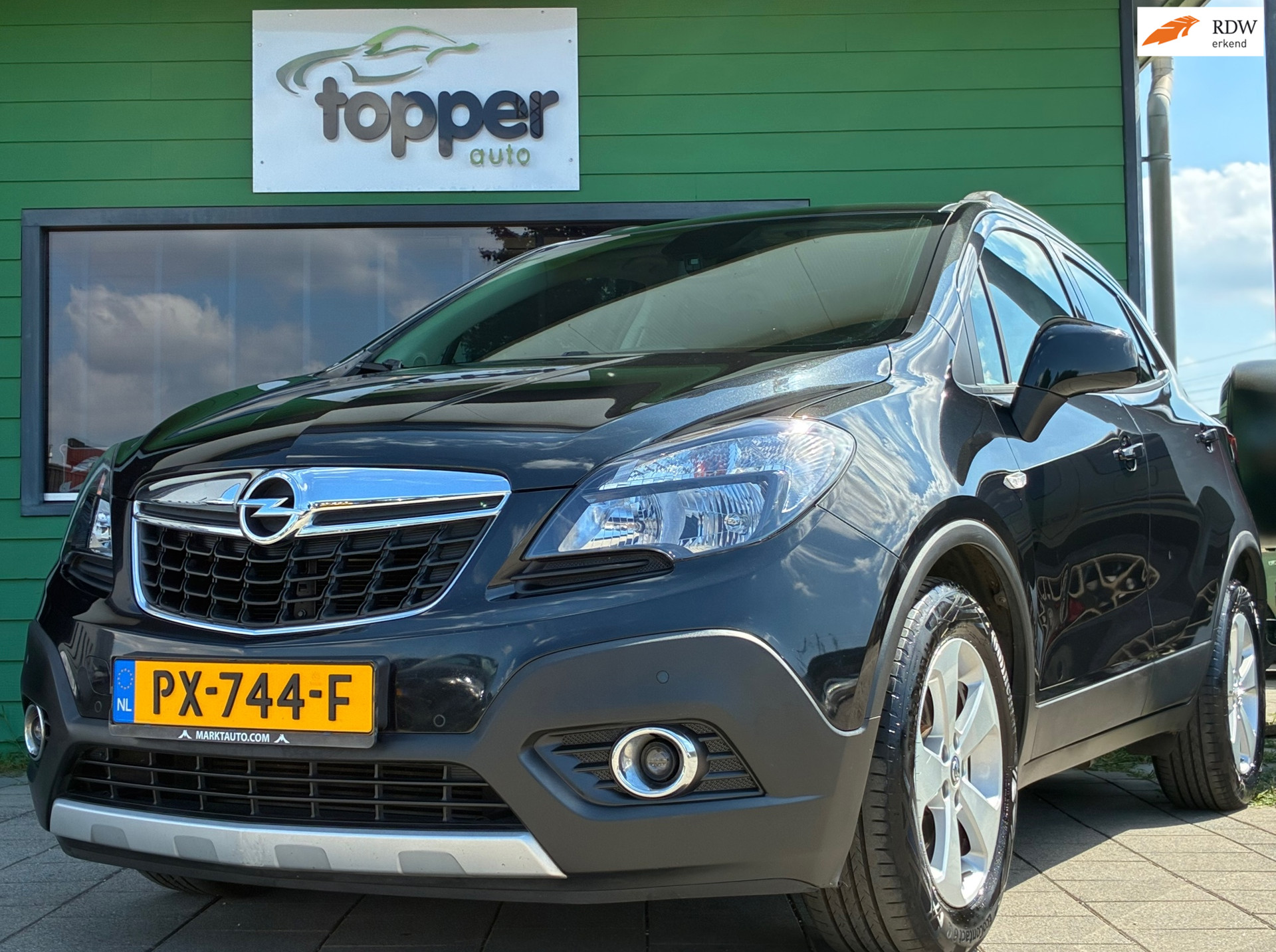 Opel Mokka 1.4 T Cosmo|2e Eigenaar|Automaat|D-riem v.v.|Camera|Climatronic|CruiseControl|Trekhaak| 2014 - voorkant