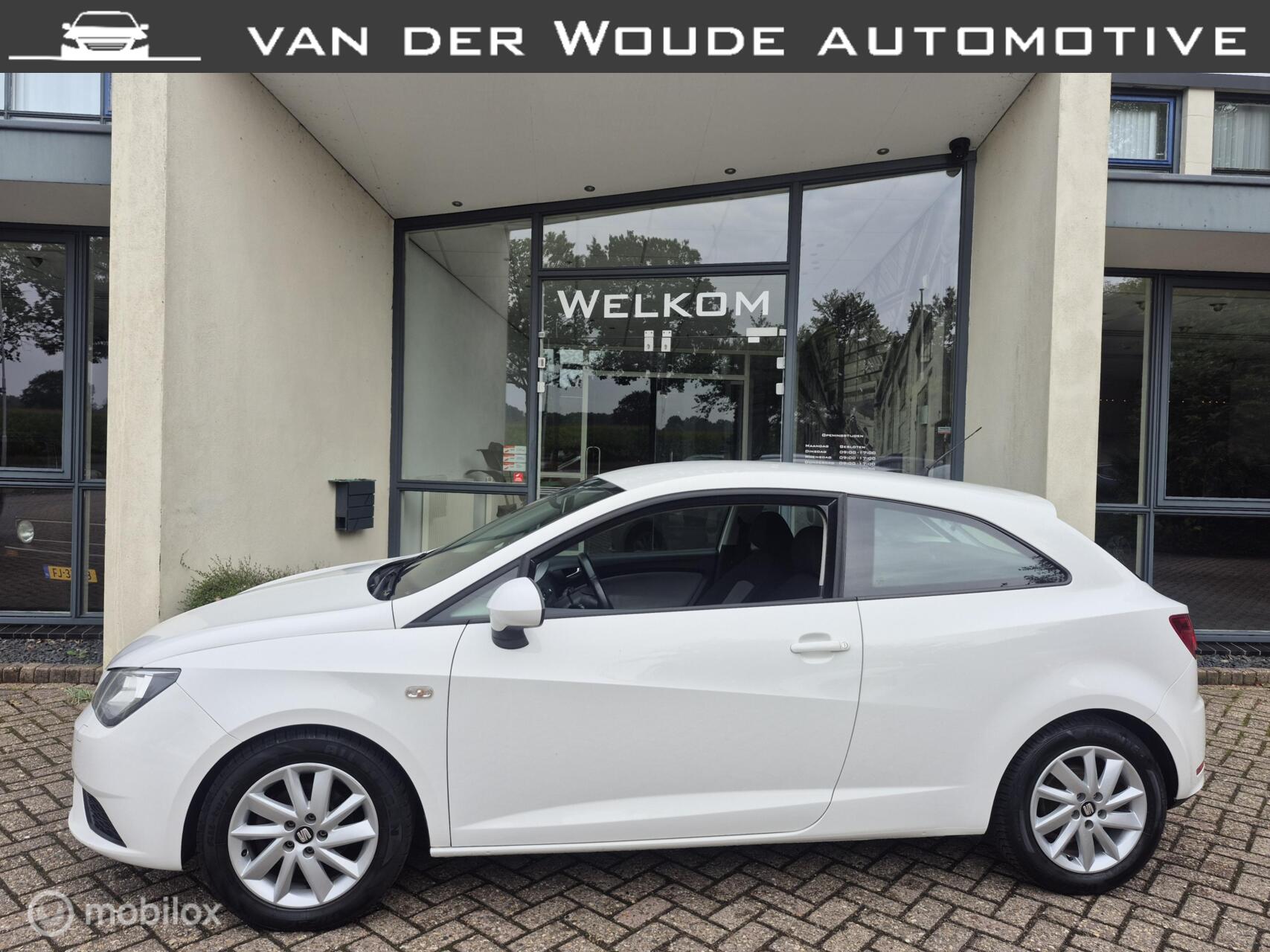 Seat Ibiza 1.4 Style 3DRS, 2014|Sport|Airco|Navi|LM wielen 2014 - voorkant