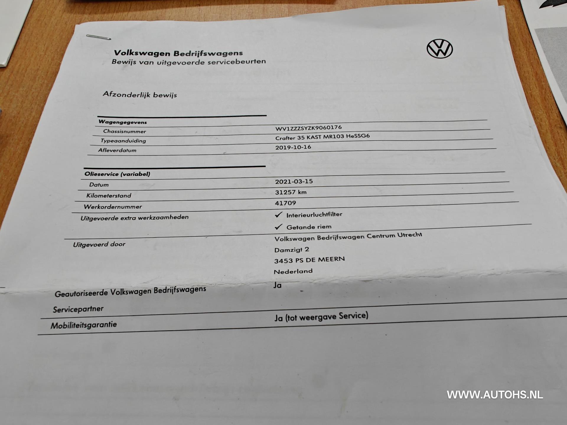 Foto van Volkswagen Crafter