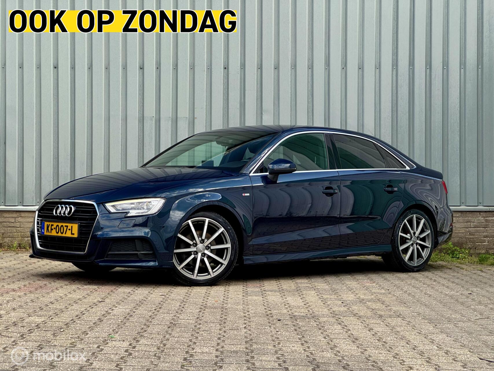 Audi A3 Limousine TFSI Sport Pro | S-Line | H/K | KosmosBlue 2016 - voorkant