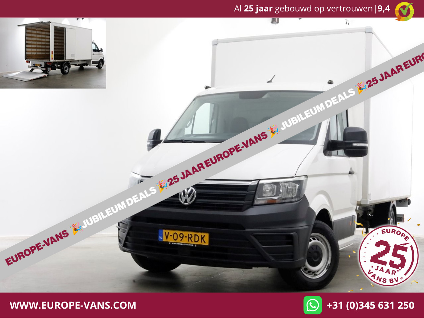 Volkswagen Crafter 35 2.0 TDI 140pk Bakwagen met laadklep en zijdeur 03-2022 2022 - voorkant