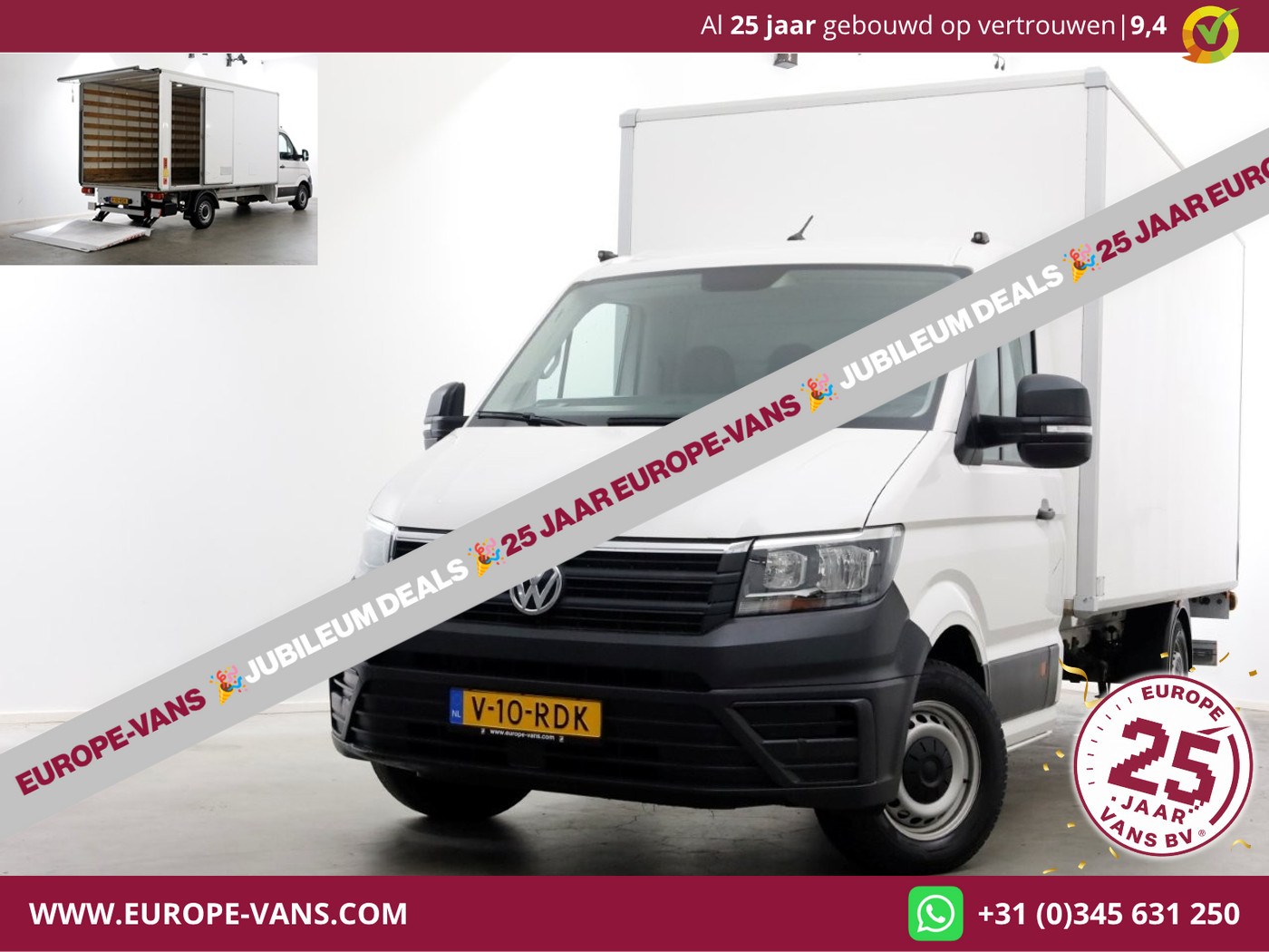 Volkswagen Crafter 35 2.0 TDI 140pk Bakwagen met laadklep en zijdeur 03-2022 2022 - voorkant