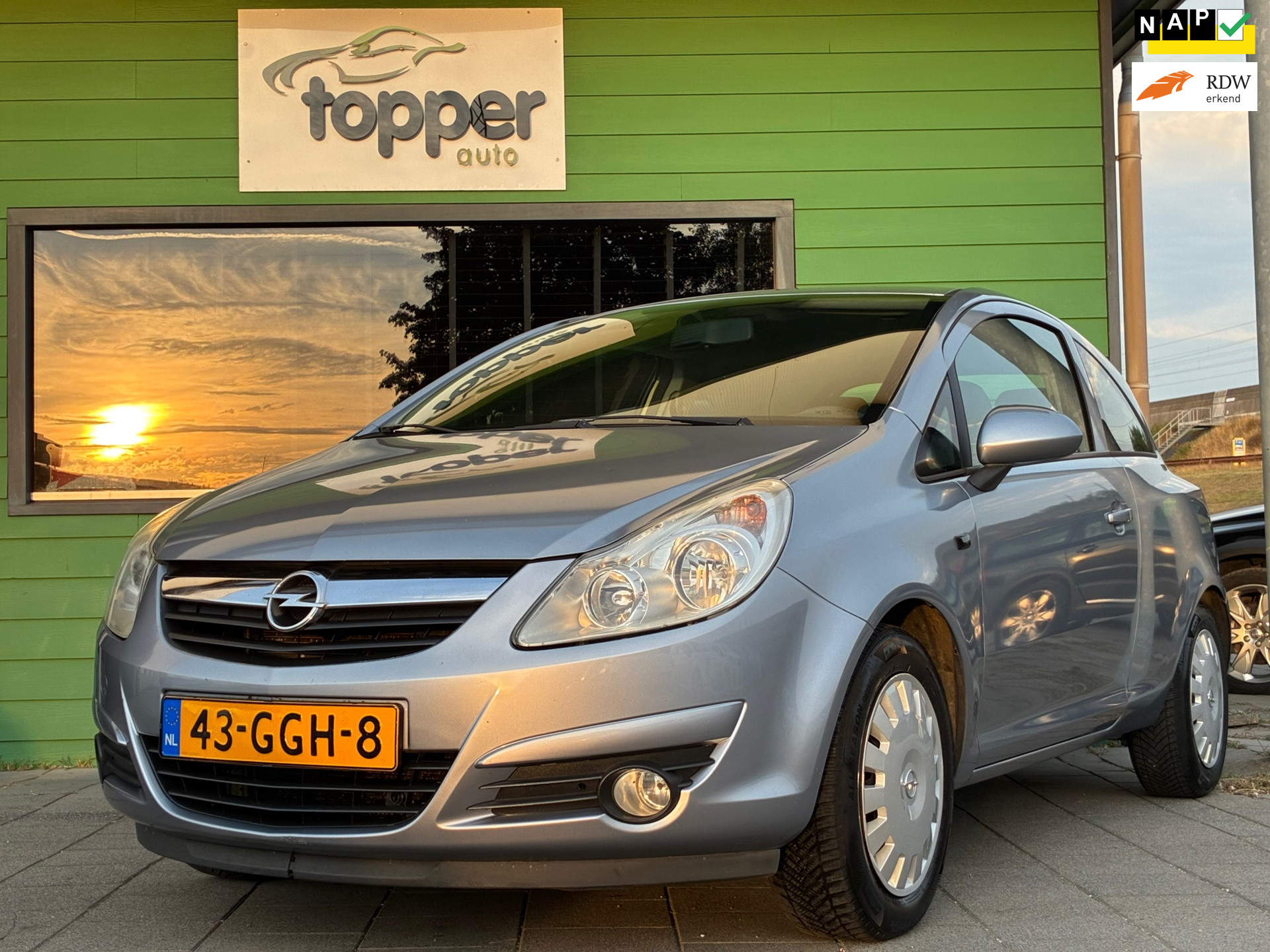 Opel Corsa 1.2-16V Enjoy|2e Eigenaar|Airco|CruiseControl|Elektr.ramen|NAP| 2008 - voorkant