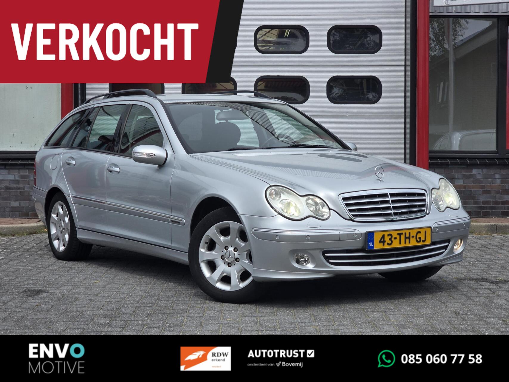 Mercedes-Benz C 180 Kompressor 180 K Elegance Clima/Trekhaak/Cruise 2006 - voorkant