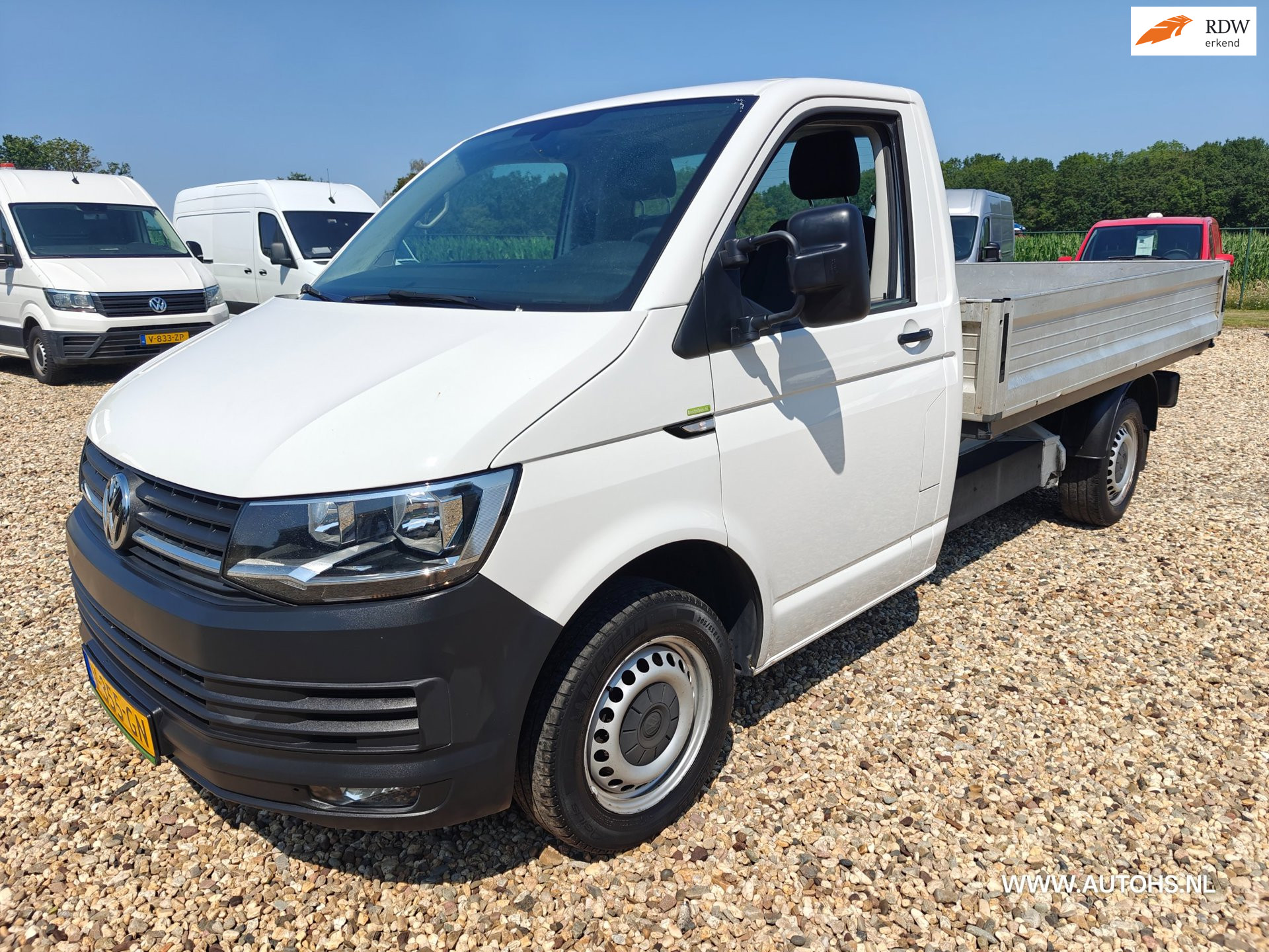Volkswagen Transporter 2.0 TDI Pick up , EURO 6 , 150 PK , Airco , trekhaak, lengte bak 2.93 m. 2017 - voorkant