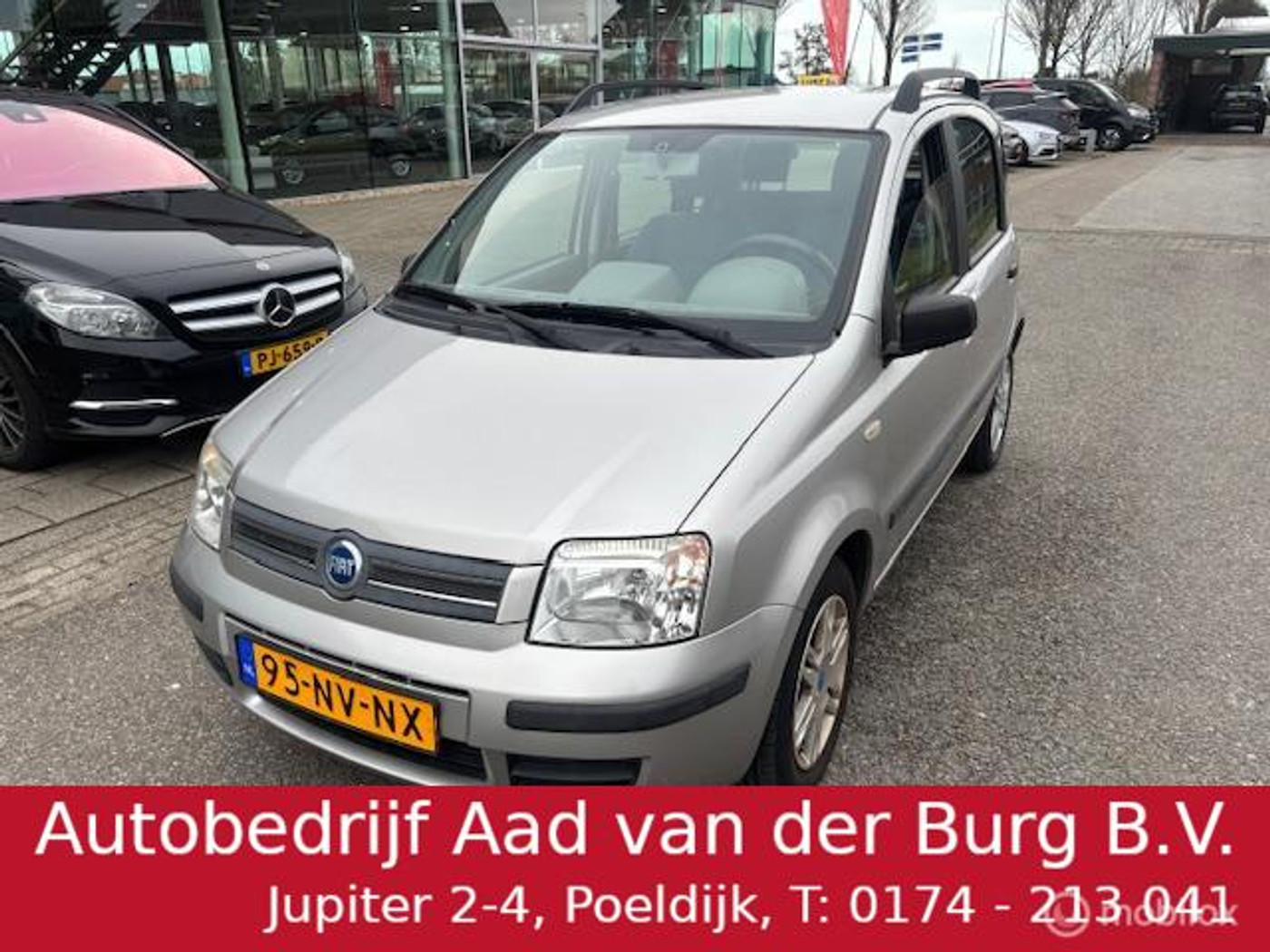 Fiat Fiat Panda 1.2 Dynamic Hoge instap , Airco , Electr. ramen , Spiegels & deurvergrendeling met afstand bediening € 3.950,- Rijklaar incl nieuwe APK & Afleveringsbeurt 2004 - voorkant