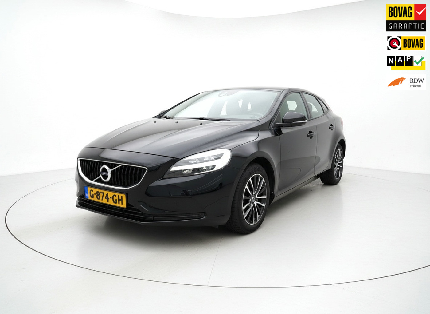 Volvo V40 1.5 T2 Polar+|Automaat|Leer|Clima|Navi|NAP 2019 - voorkant