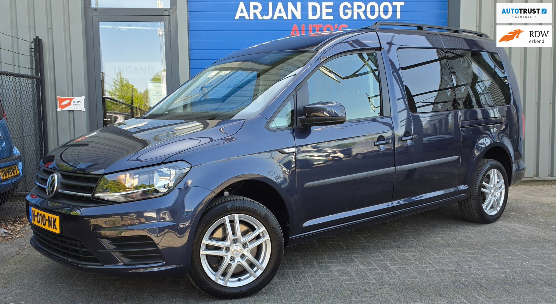 Volkswagen Caddy 1.4 TSI Cruise Clima 7 persoons Navi Trekhaak 2018 - voorkant