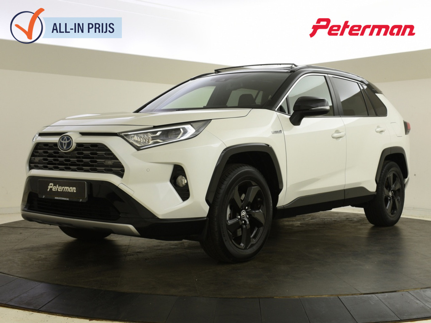 Toyota Toyota Rav4 2.5 Hybrid Bi-Tone | Schuif/kanteldak | Trekhaak | JBL | 2020 - voorkant