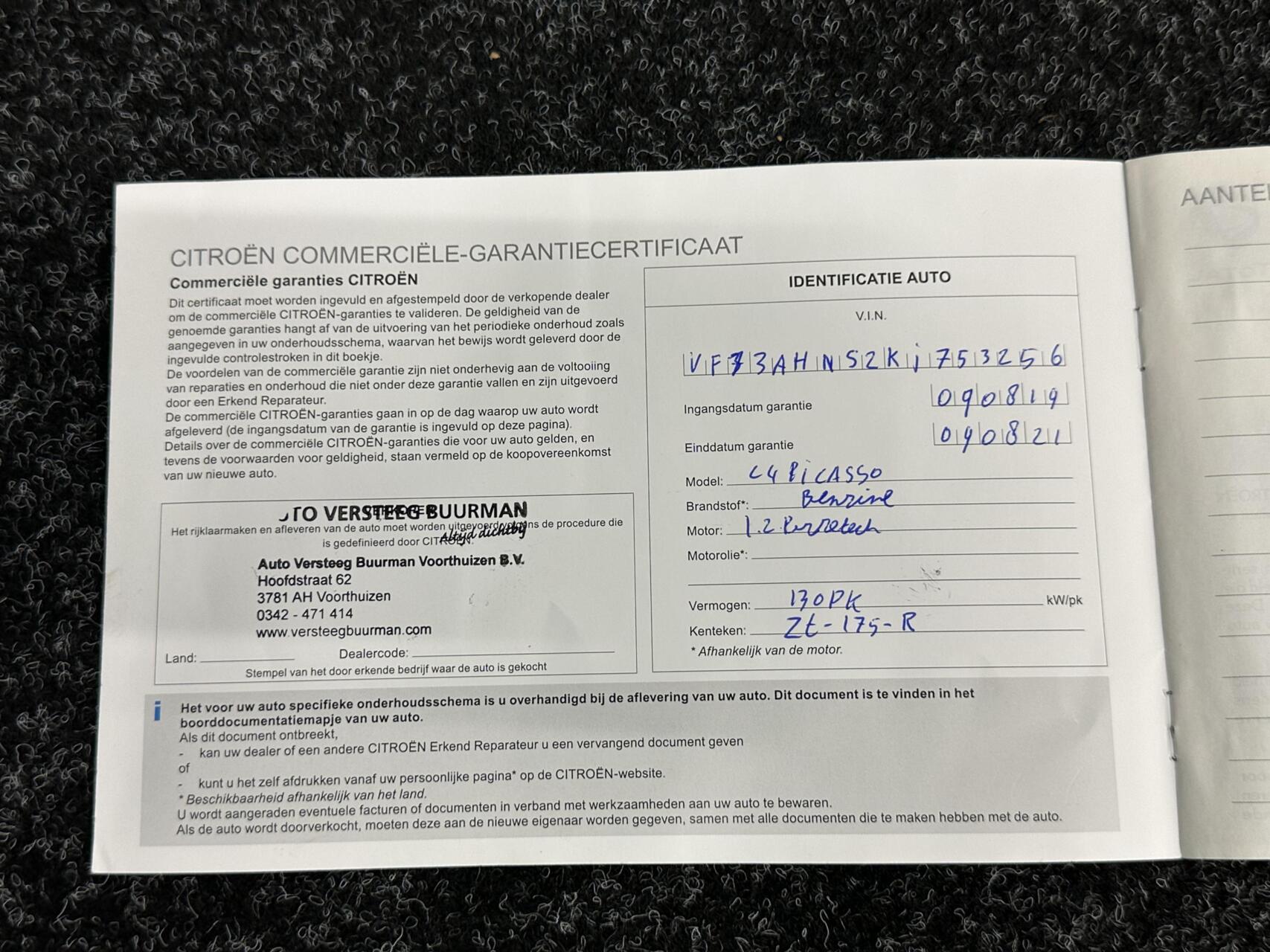 Foto van Citroen C4 Spacetourer