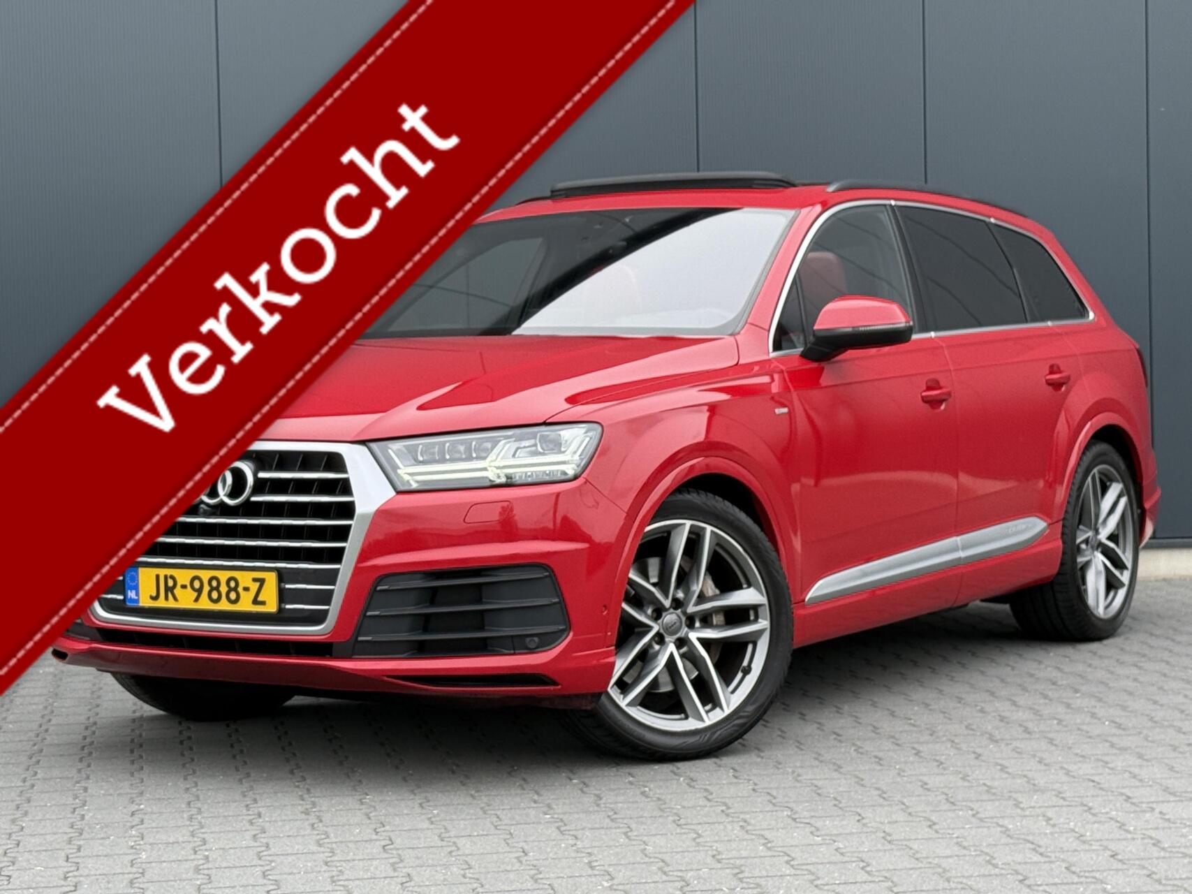 Audi Q7 3.0 TFSI Quattro S-Line 7-Pers - Massage - 360° - Audi Exclusive - Nachtzicht 2016 - voorkant