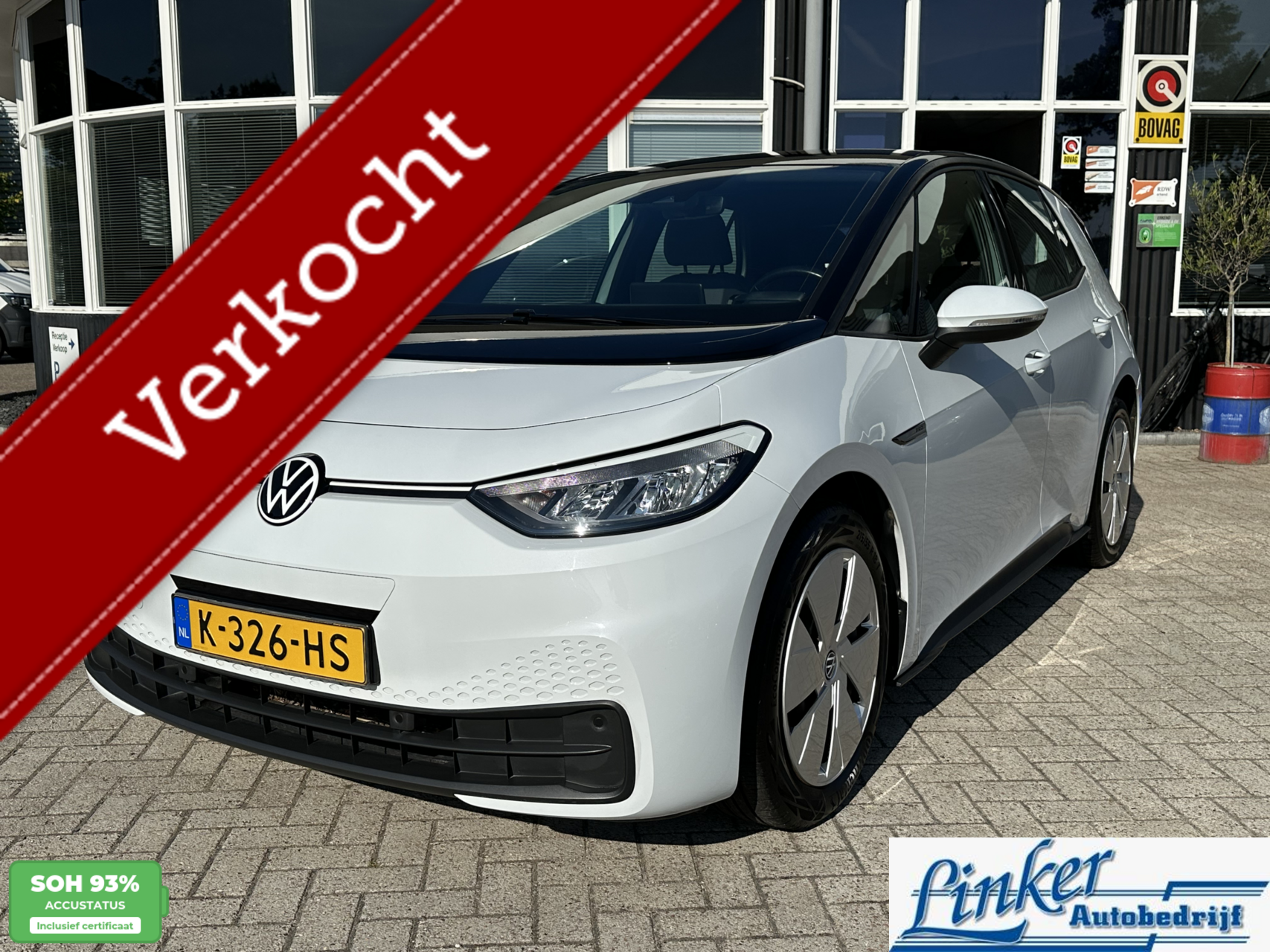 Volkswagen Id.3 Pro 150 KW Life 58 kWh / SOH 93% NL-AUTO PDC VOOR/ACHTER 2020 - voorkant