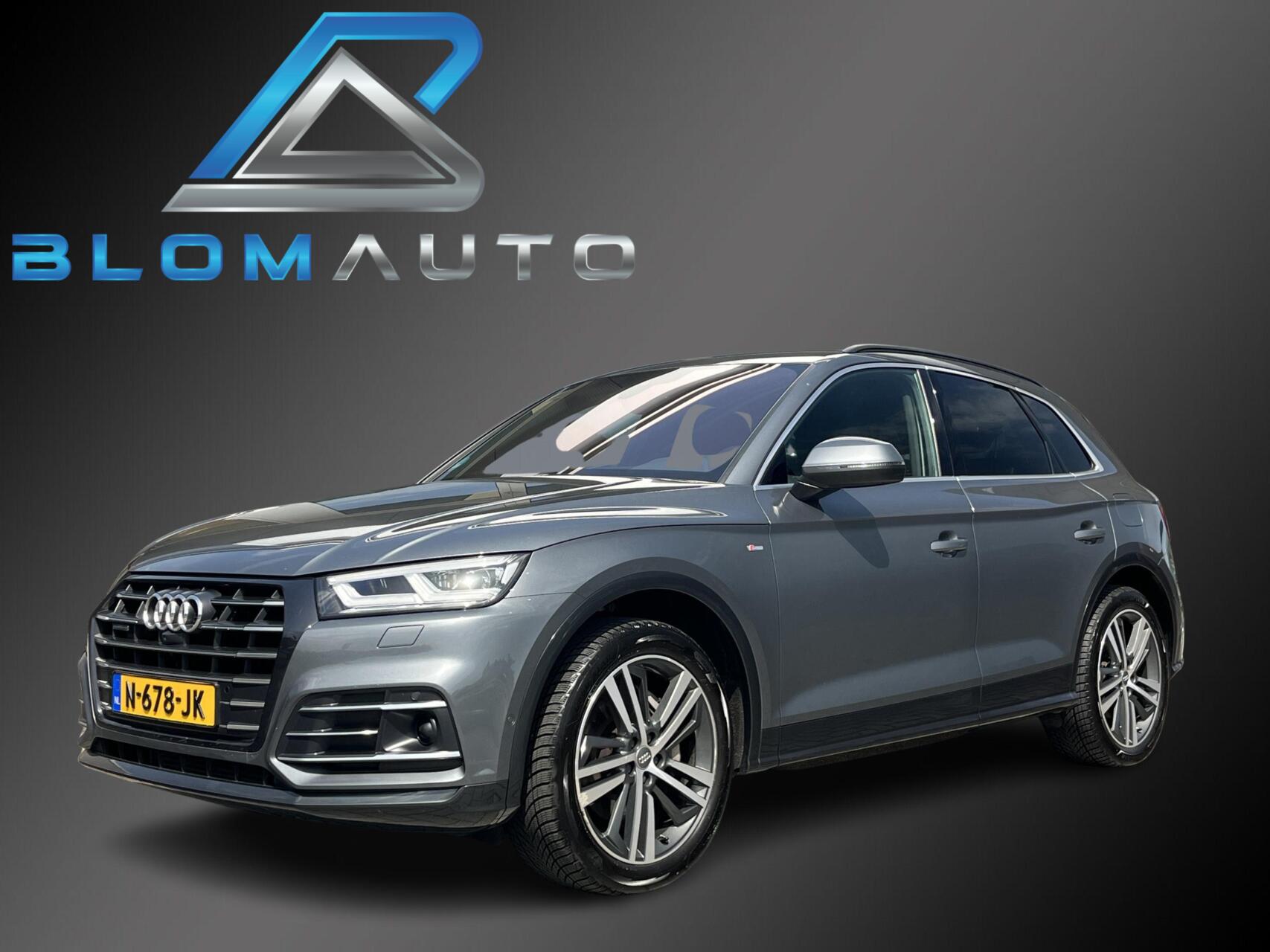 Audi Q5 55 TFSI E 55 TFSI E 367PK S-LINE TREKHAAK+KEYLESS+MATRIX+LUCHT 2020 - voorkant