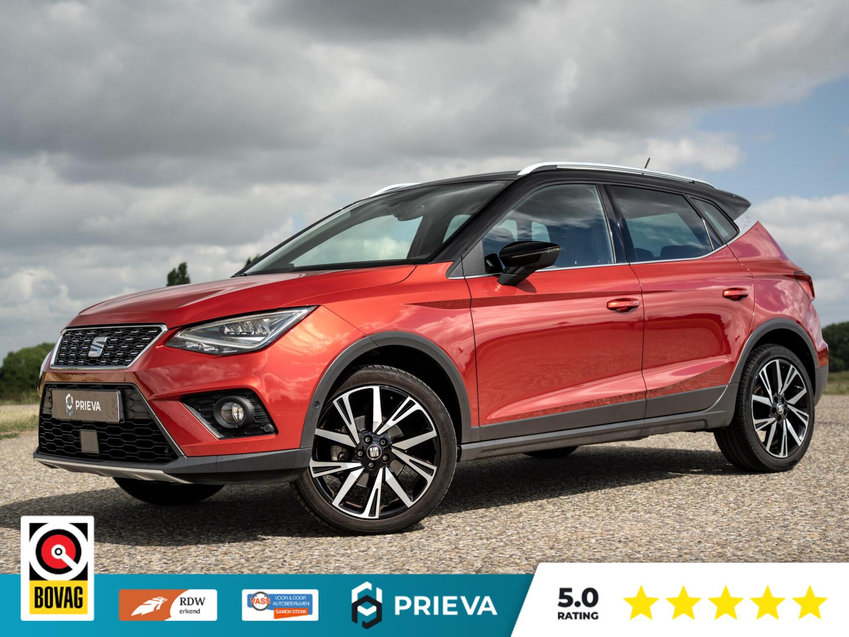 Seat Arona 1.0 TSI Xcellence Automaat | LED | NAVI | CAMERA | Perfect onderhouden 2018 - voorkant