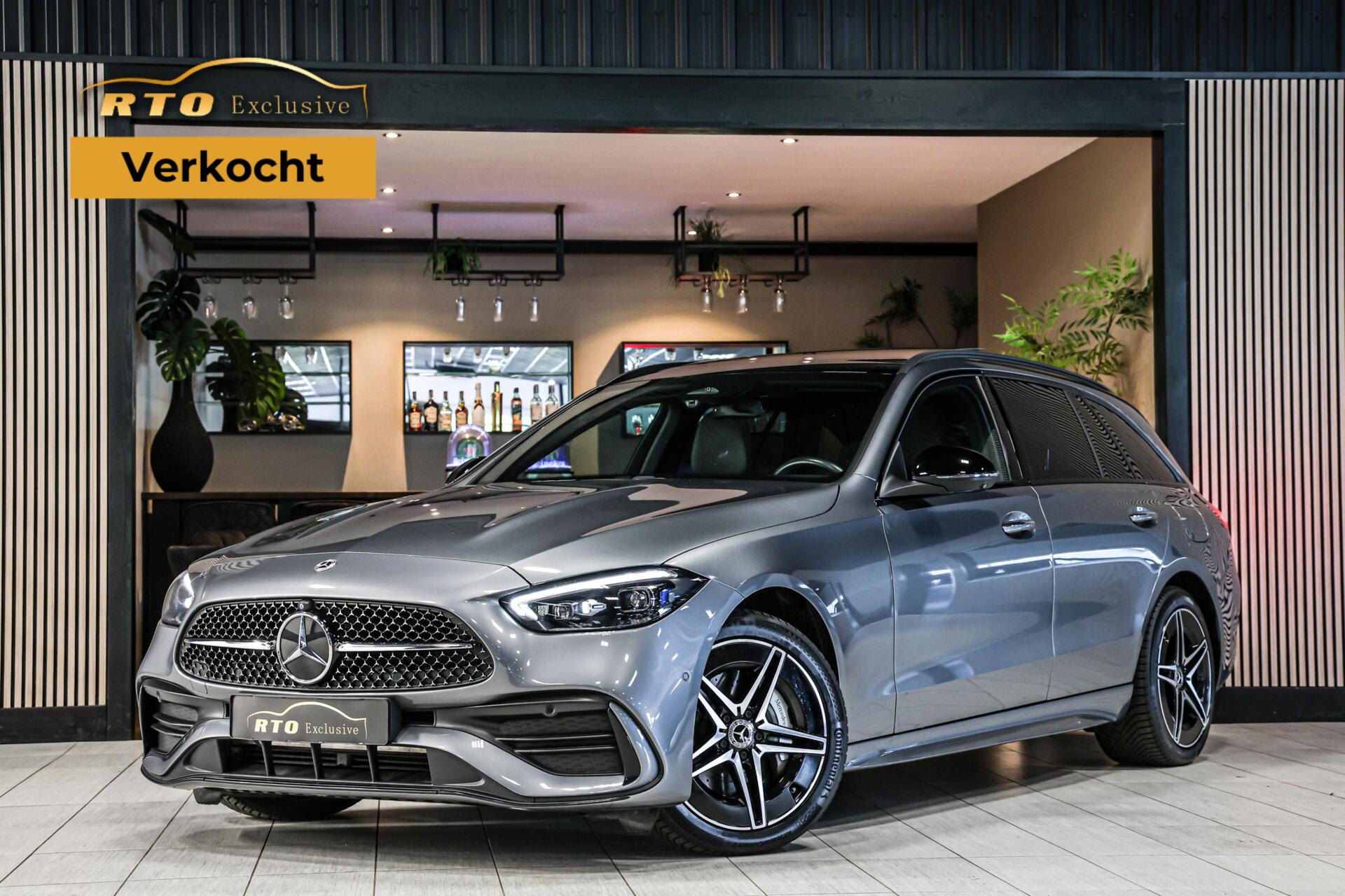 Mercedes-Benz C 300 E 300 e AMG Line PANO CAMERA LEER NIGHT PAKKET. 2022 - voorkant