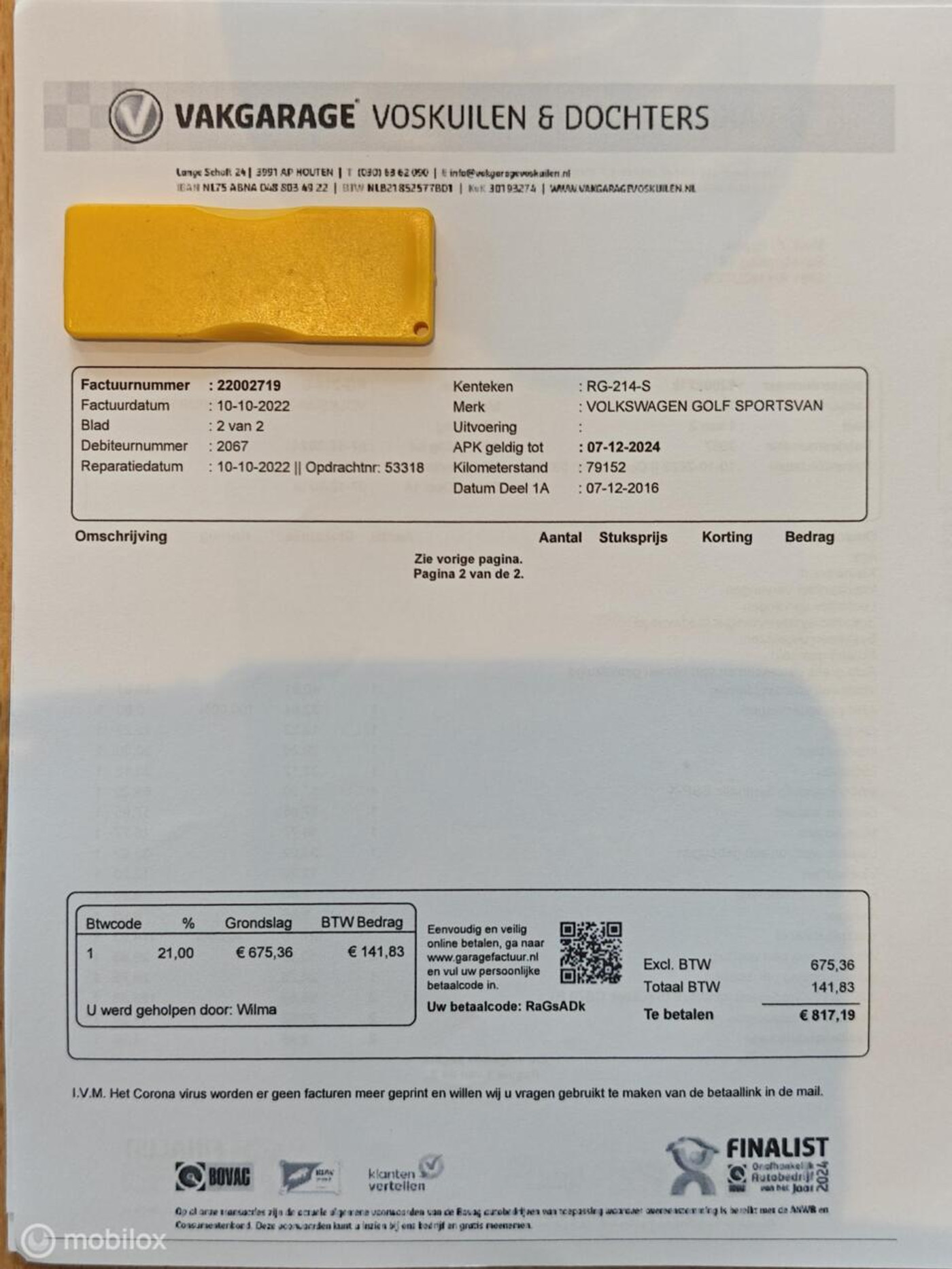 Foto van Volkswagen Golf Sportsvan