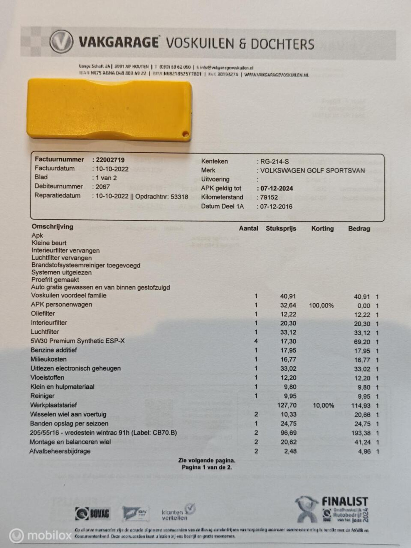 Foto van Volkswagen Golf Sportsvan