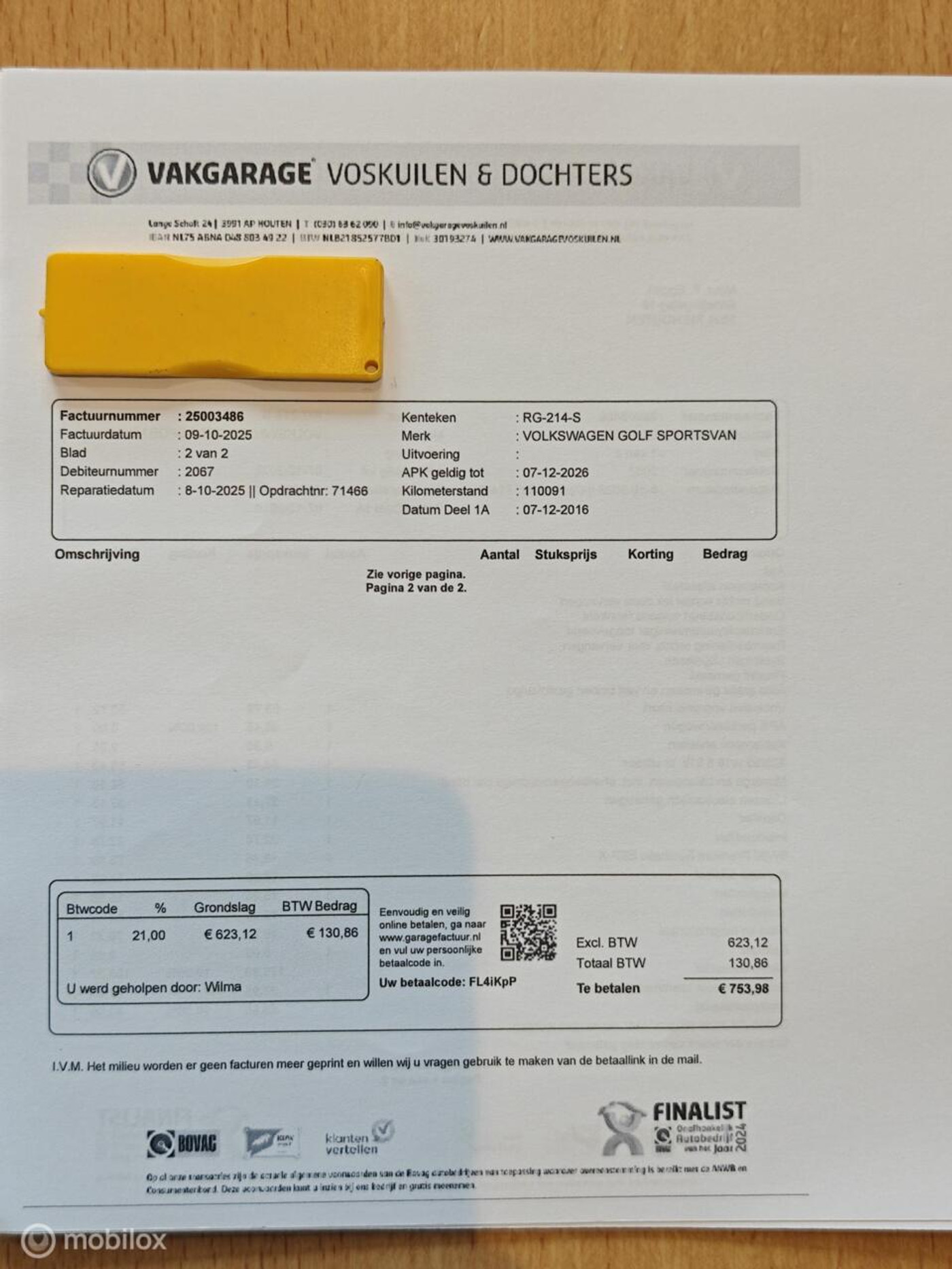 Foto van Volkswagen Golf Sportsvan