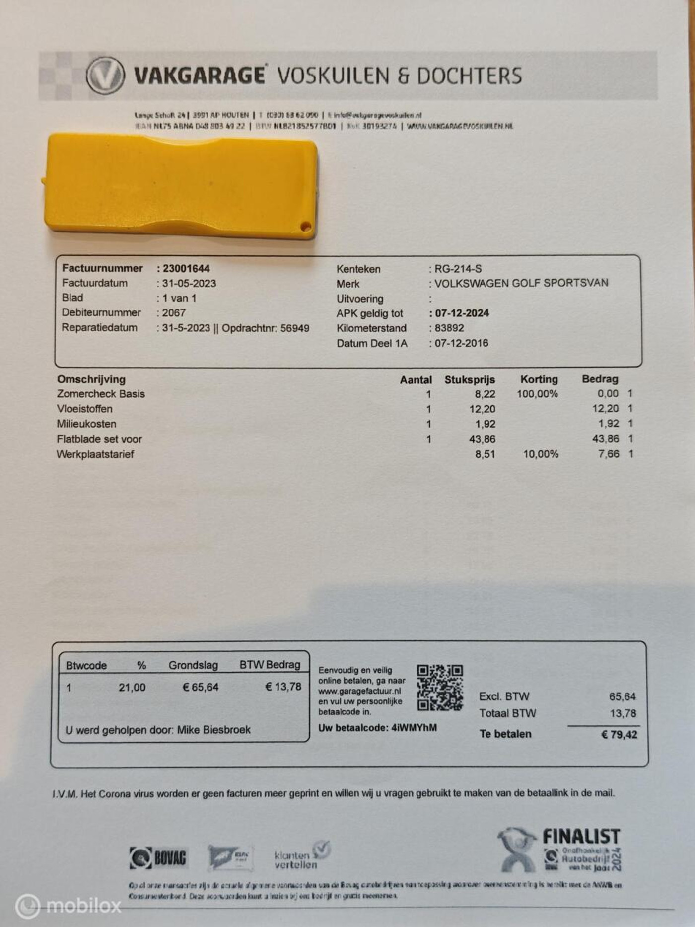 Foto van Volkswagen Golf Sportsvan