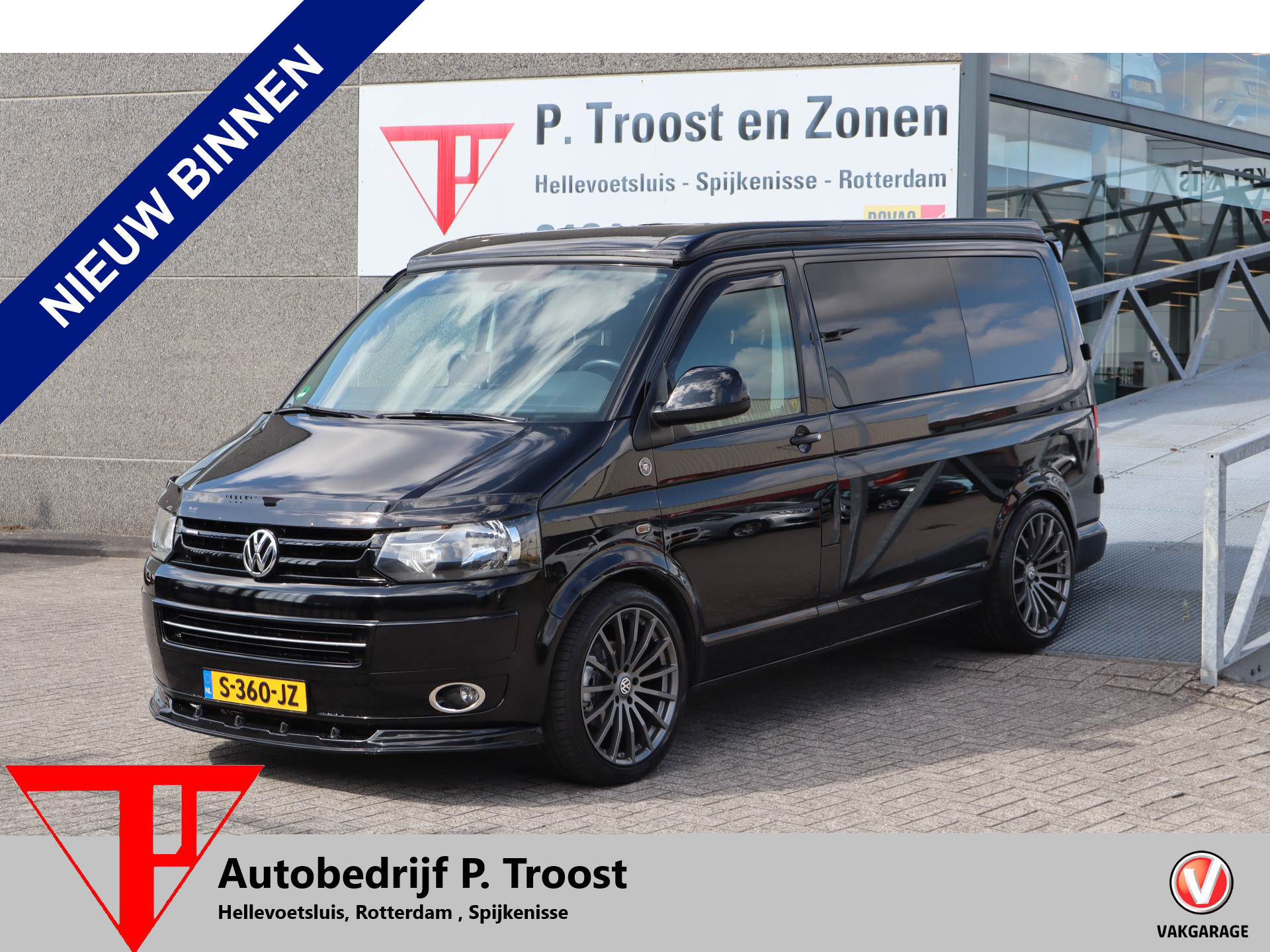 Volkswagen Transporter Camper Wolfsburg Edition Dealer onderhouden/Achteruitrijcamera/Hefdak/20 inch licht metaal/Cruise control/Bear lock/Airco 2014 - voorkant