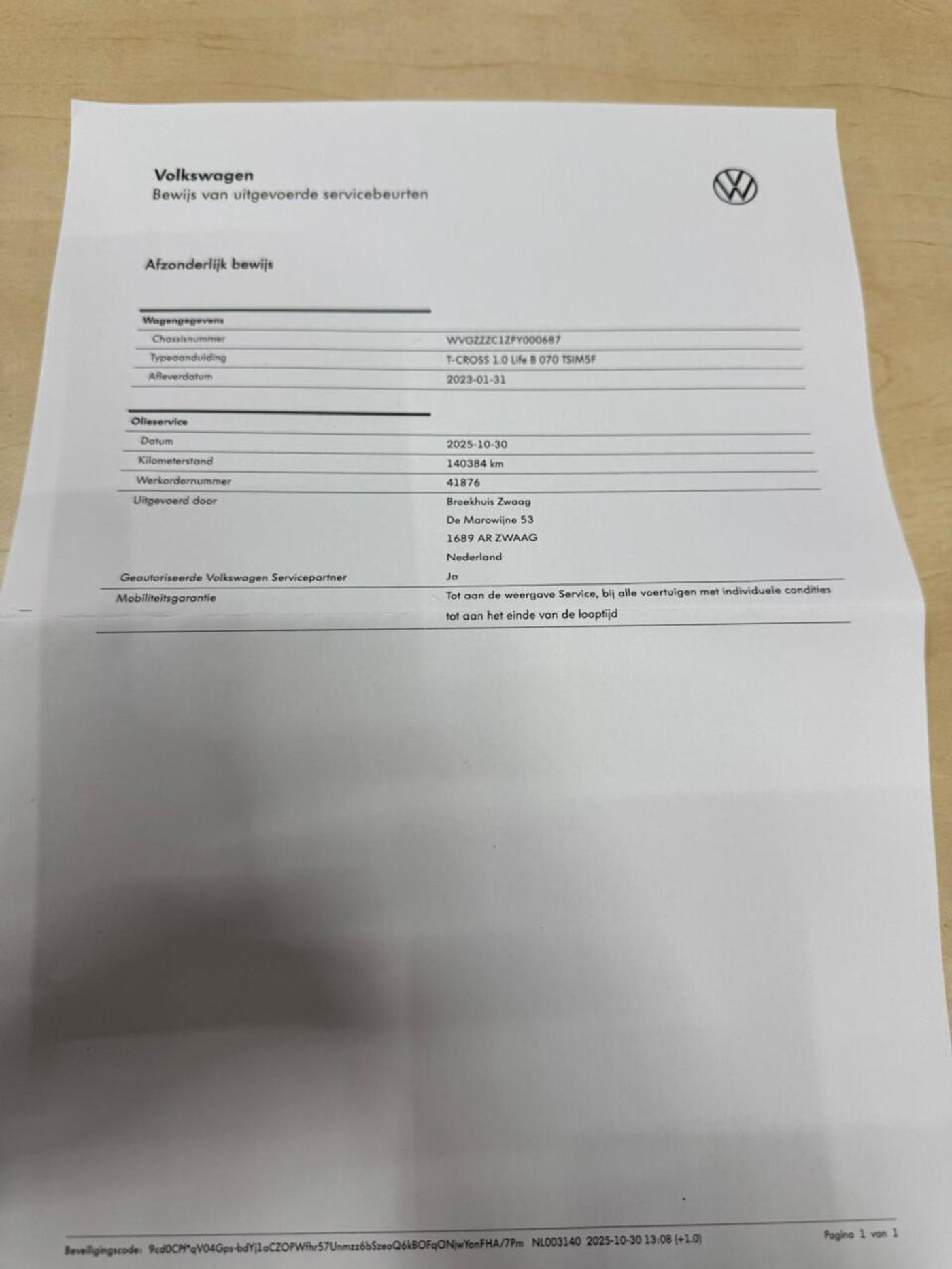 Foto van Volkswagen T-cross