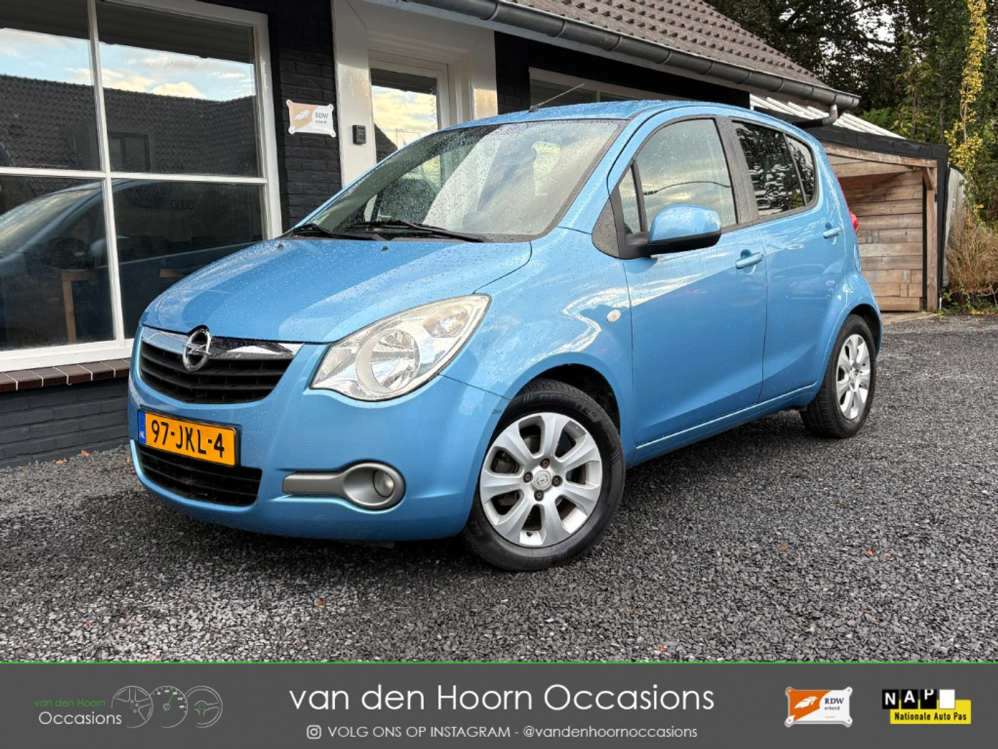 Opel Agila 1.0 AIRCO | NAP | APK JUNI'27 | EL RAMEN | LM VELGEN 2009 - voorkant