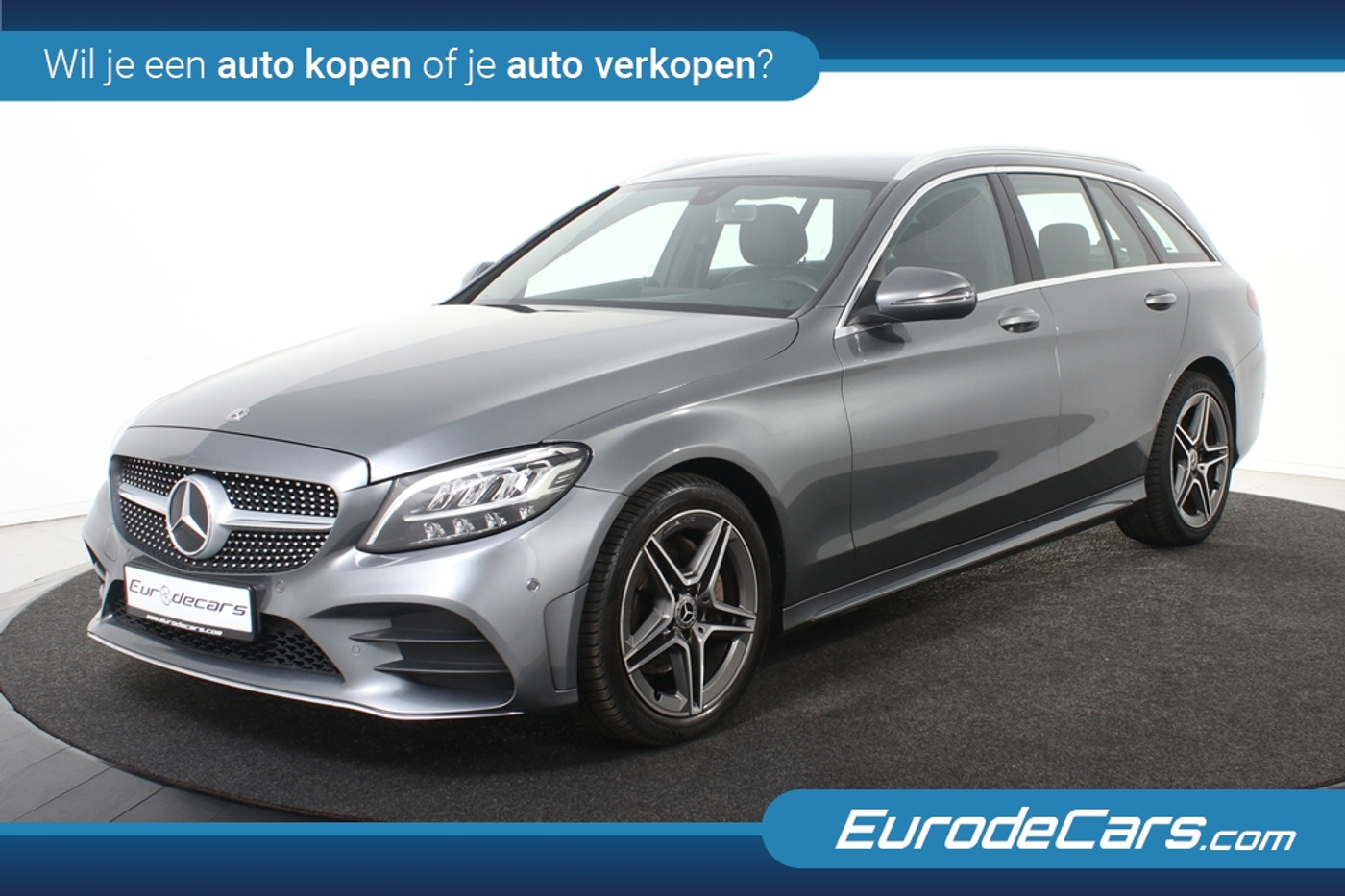 Mercedes-Benz C 180 D 180 d Business Solution AMG Plus Upgrade Edition *Leer*PDC*Trekhaak*Navigatie* 2019 - voorkant