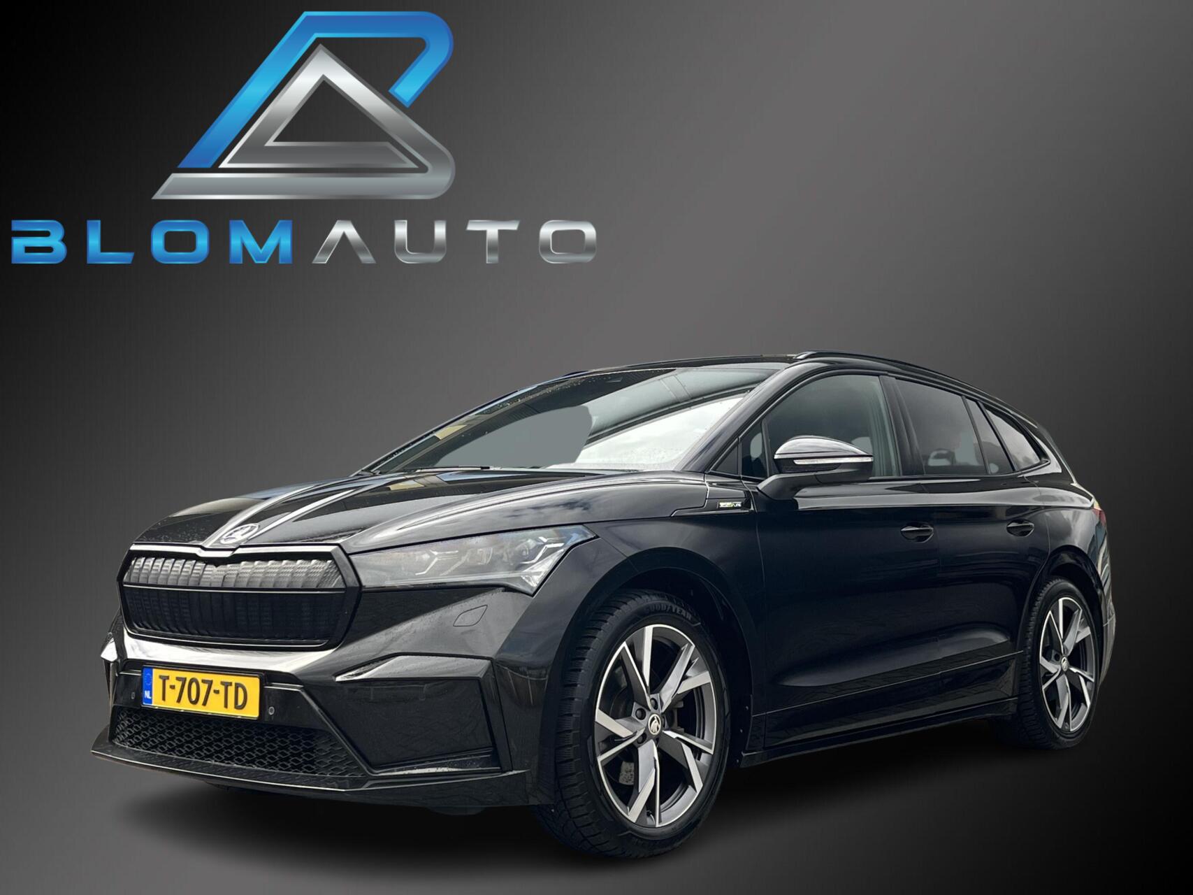 Skoda Enyaq 80 80 Sportline 204PK BTW ACC+TREKHAAK+KEYLESS 2023 - voorkant