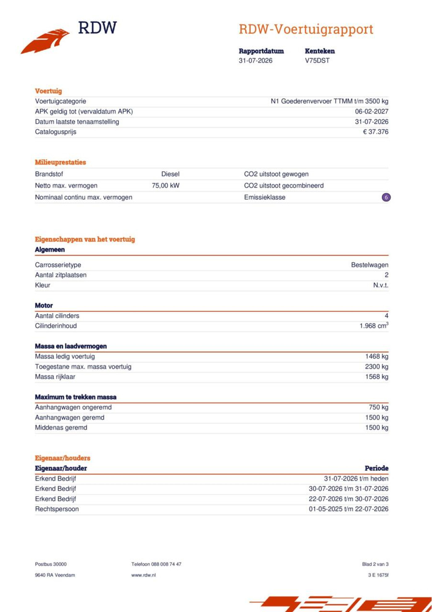 Foto van Volkswagen Caddy