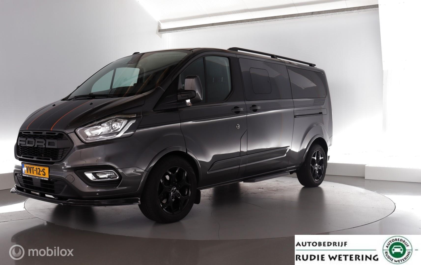 Ford Tourneo Custom 300 2.0 TDCI 130pk Limited DC leder|2xschuif|cam|6pers.|lmv18 2021 - voorkant