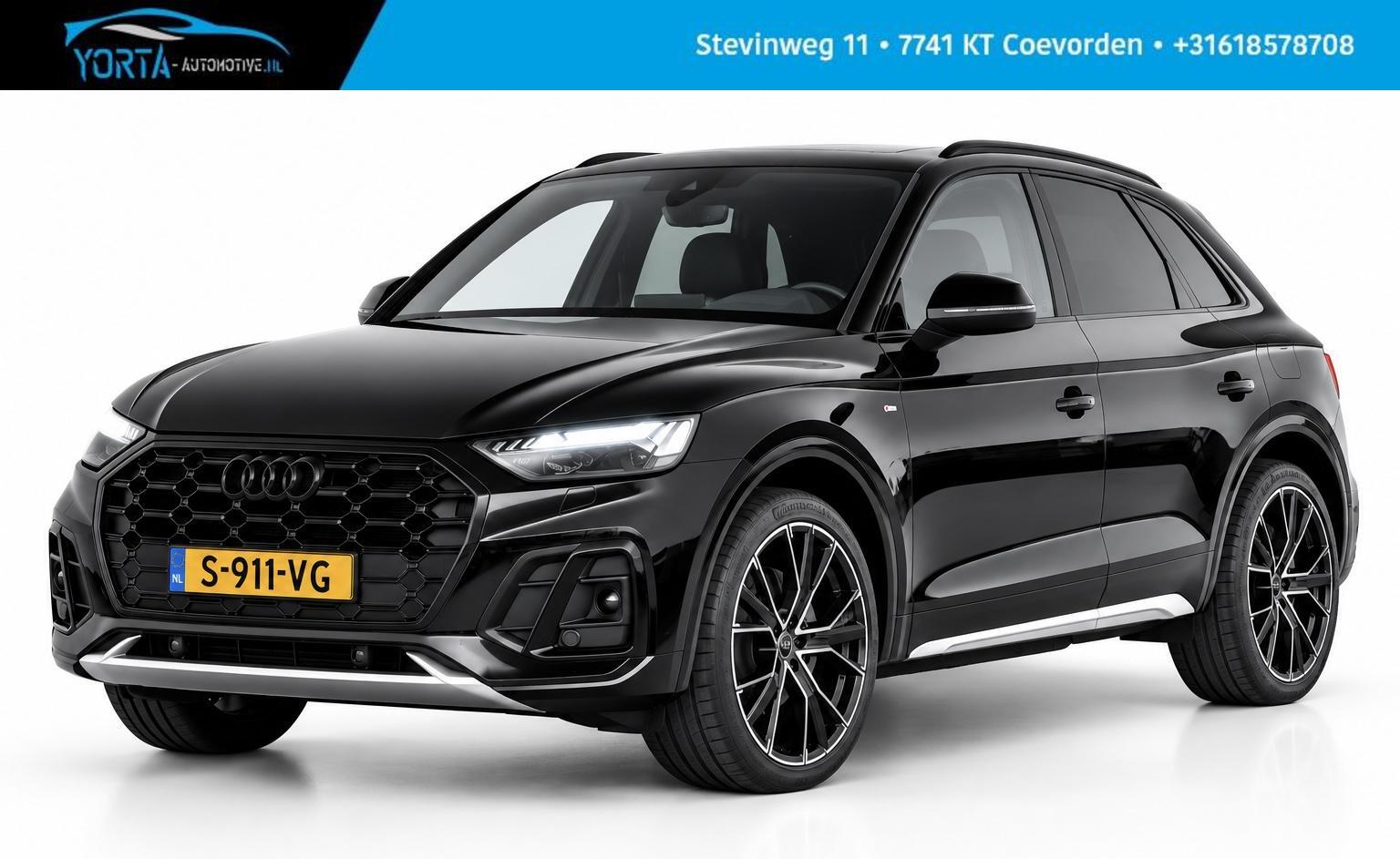 Audi Q5 55 TFSI E 55 TFSIe 3x S Line 92% SOH|BLACK OPTIC|21 INCH|CAMERA 2022 - voorkant