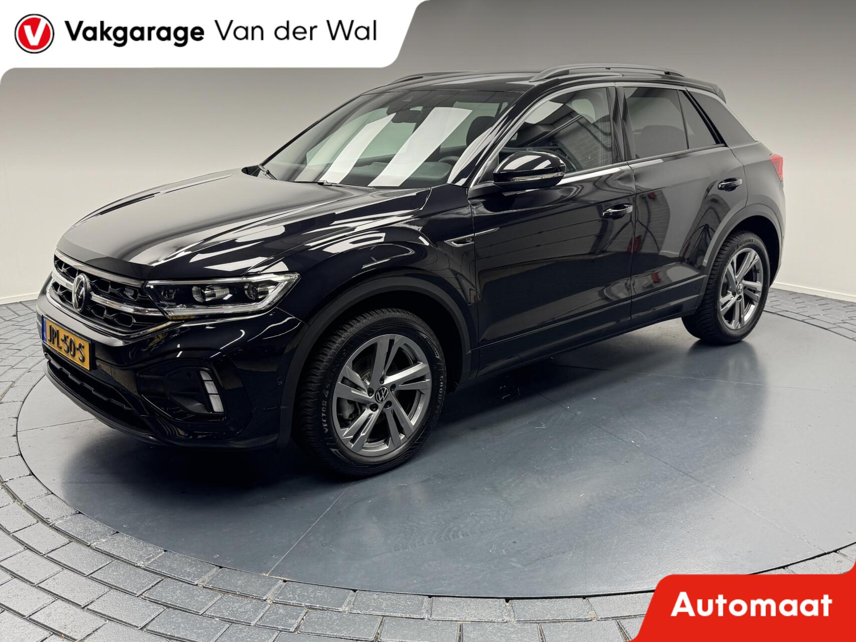 Volkswagen T-roc 1.5 TSI DSG R-Line Afn.Trekhaak-Navigatie-Adapt.Cr.contr-Clima-Carplay-Camera-Virtual-Parkeersensoren-Lm17''velgen 2025 - voorkant