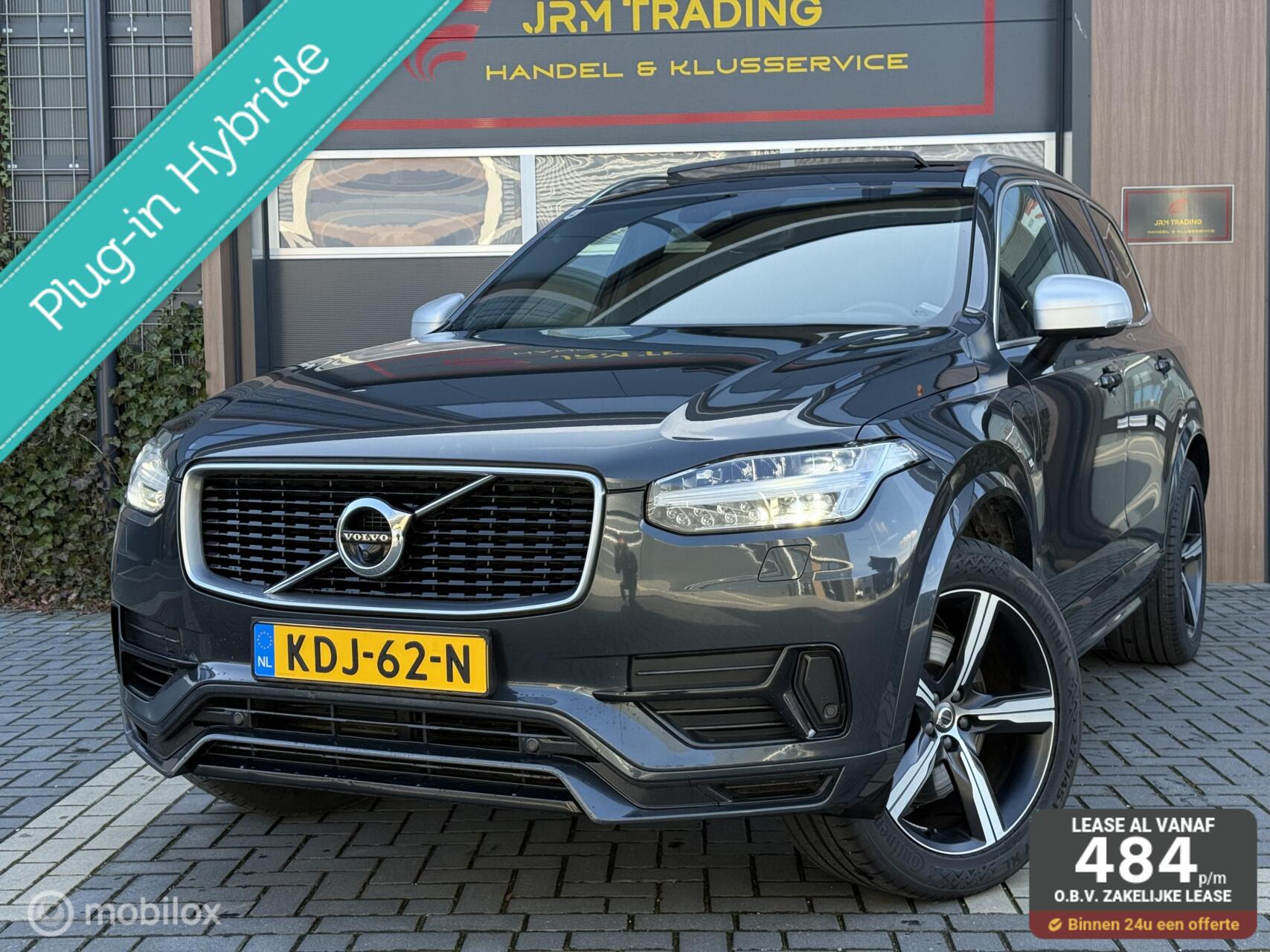 Volvo Xc90 T8 Twin Engine 2.0 T8 Twin Engine AWD R-Design PANO 360camera 7zit trekhaak 2018 - voorkant