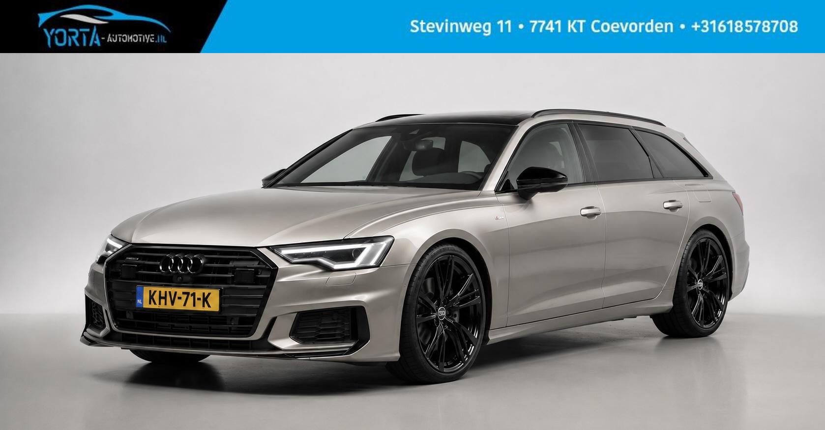 Audi A6 Avant 55 TFSI E 55 TFSIe Quattro Competition 3x S Line 90% SOH|PANO|360 CAMERA 2020 - voorkant