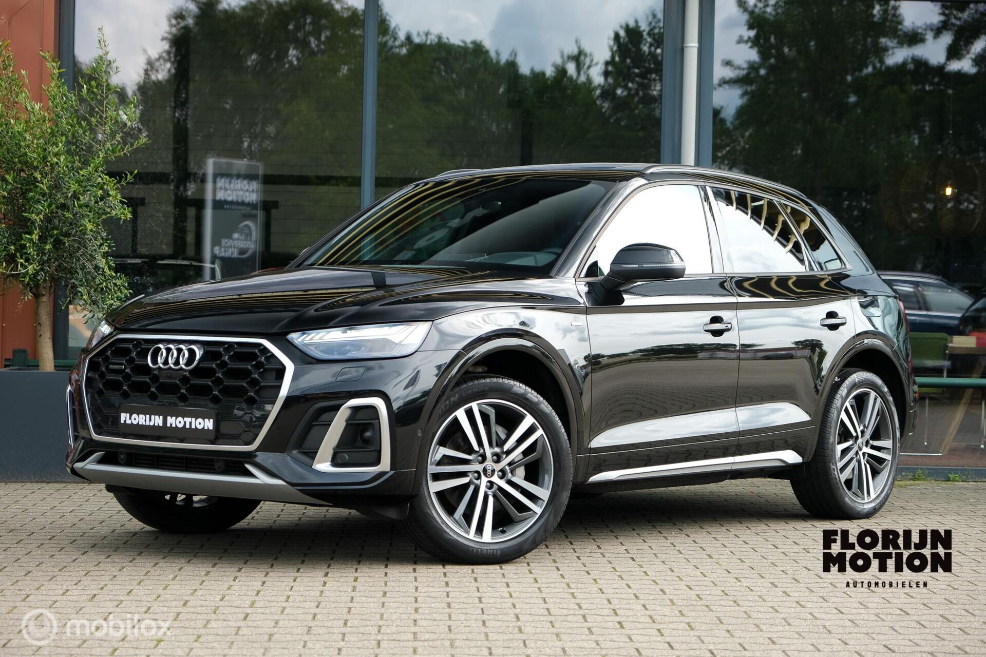 Audi Q5 55 TFSI e S edition | Panoramadak | Massage |adaptieve cruise | Head up display | Keyless | Matrix led | Ambiant | Stoelverwarming 2022 - voorkant