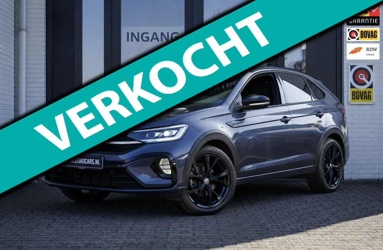 Volkswagen Taigo 1.0 TSI R-Line AUTOMAAT-ACC-CAMERA-DAB-IQ LIGHT-KEYLESS-GROOT NAVIGATIE-PANORAMA-VIRTUEEL 2023 - voorkant